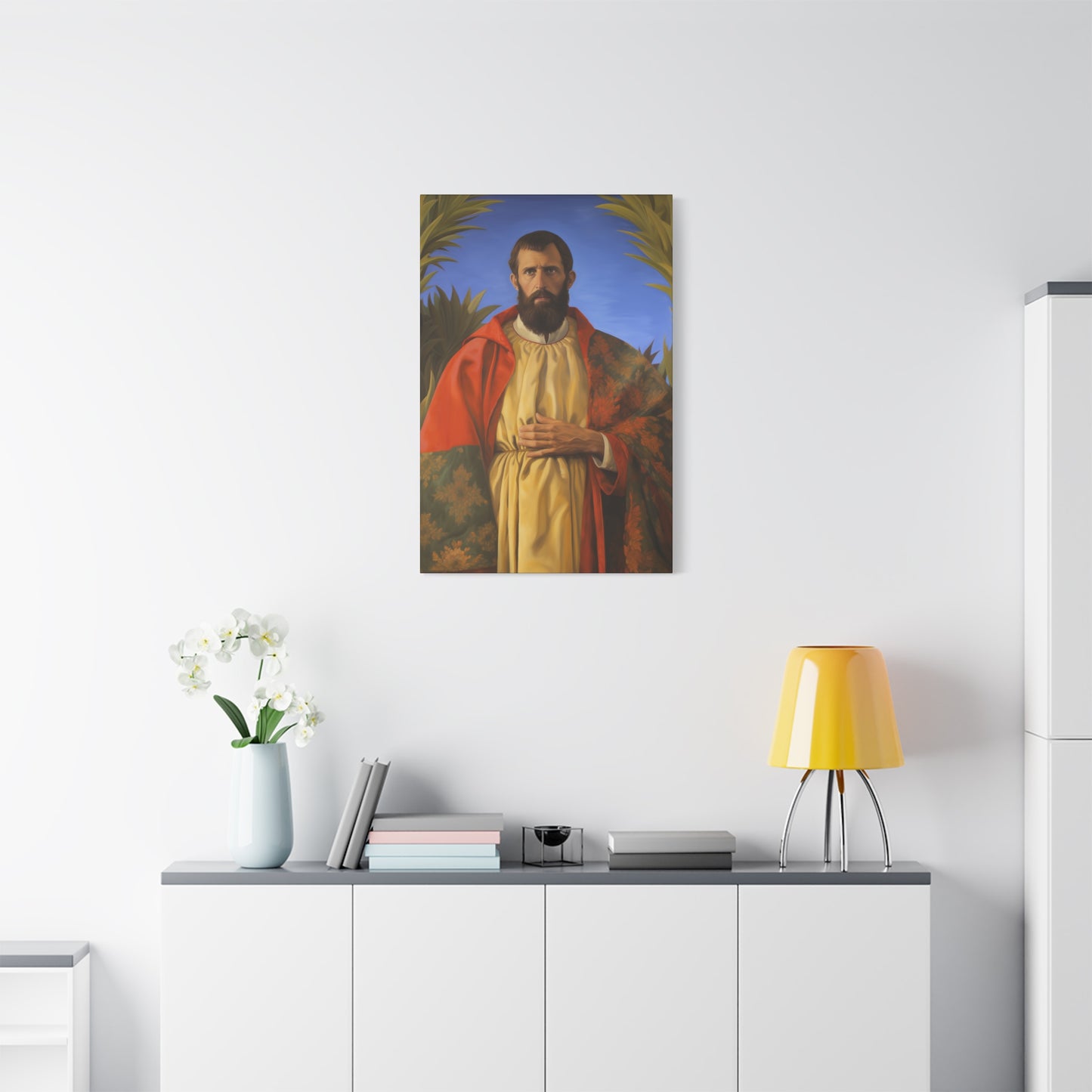Saint Thomas the Apostle - Museum Wrapped Canvas - Sanctified Souls Print - Religious Art for your Home