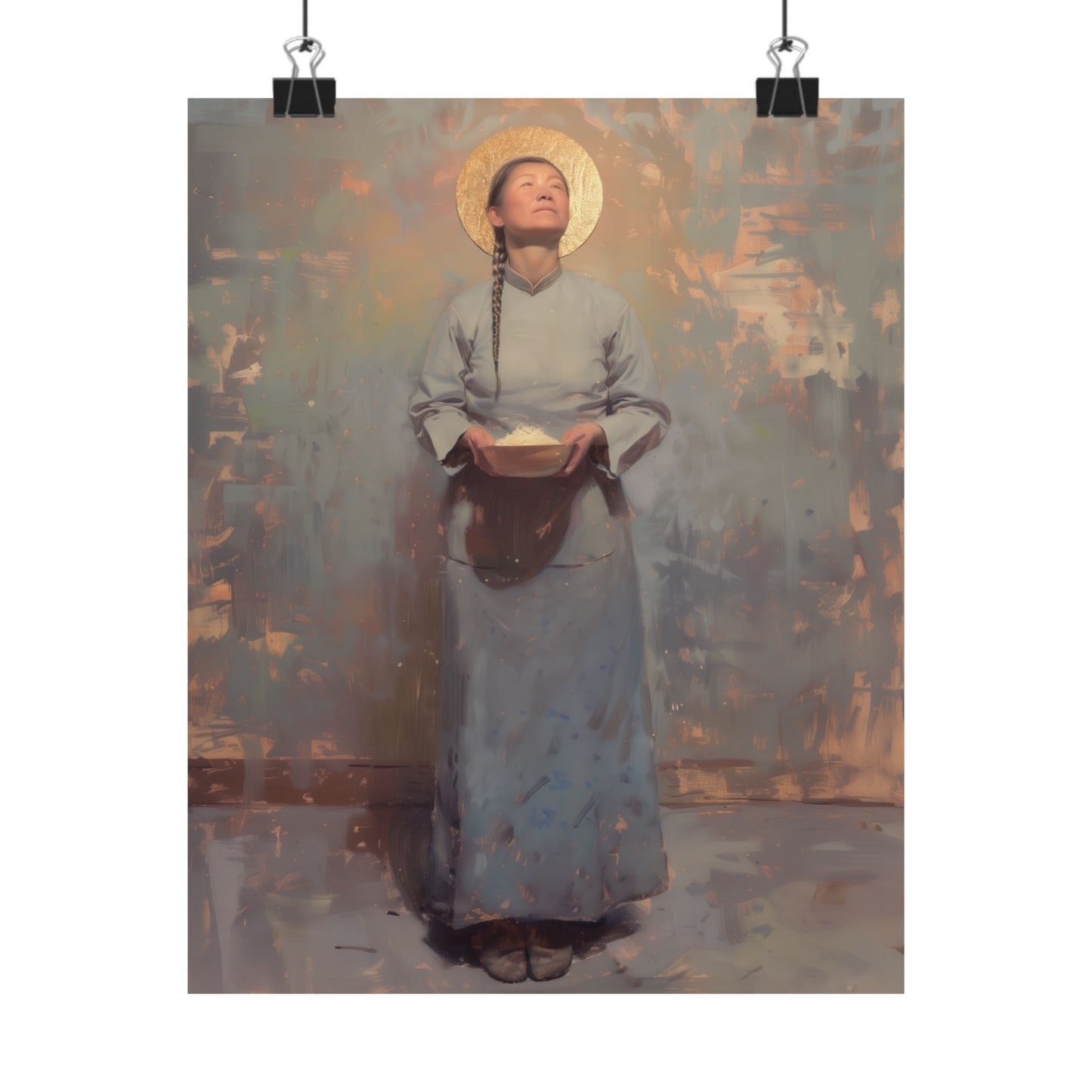 Saint Martha Wang - Chinese Martyr Saint  - Sanctified Souls Print - Multiple Sizes - Premium Matte Vertical Posters