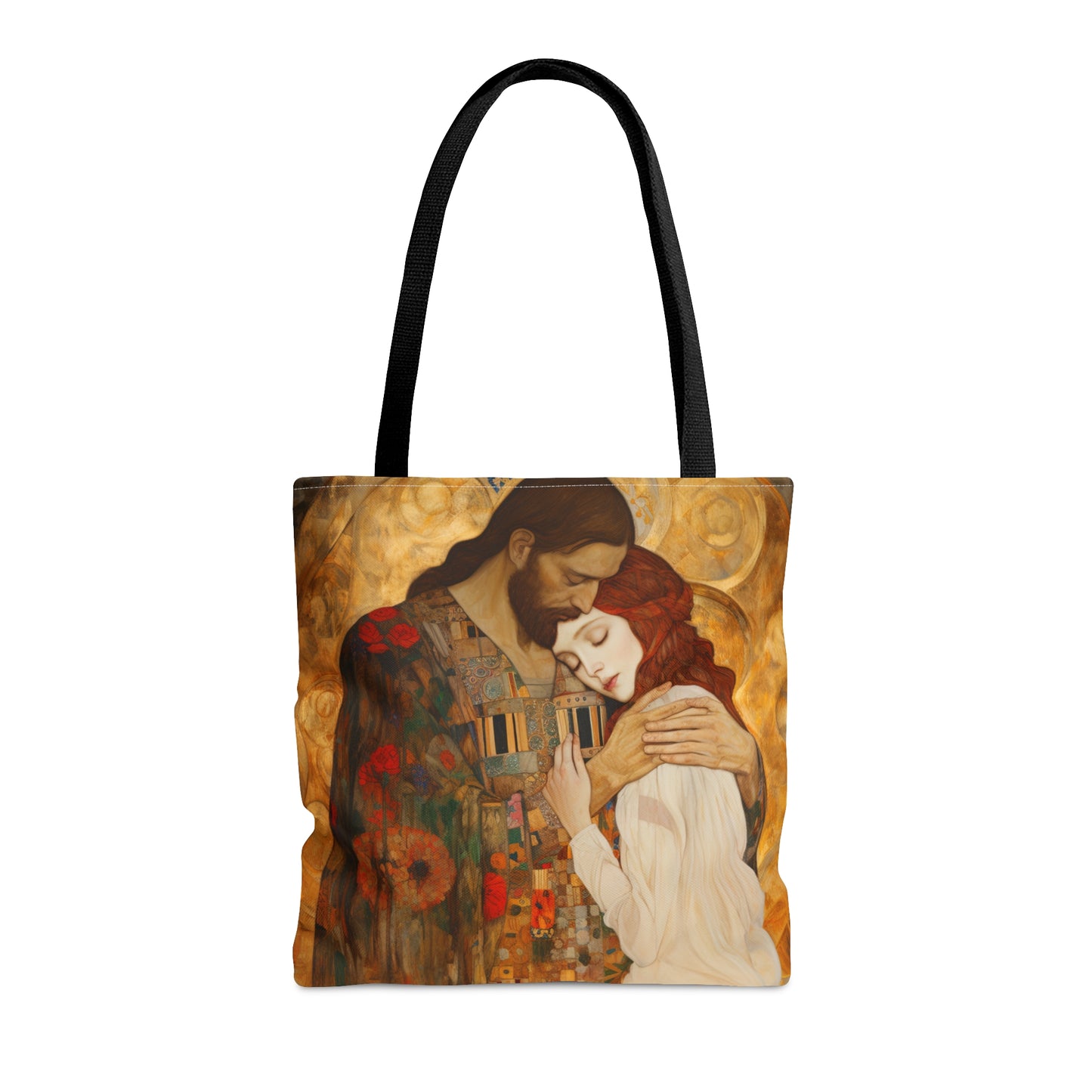 Christ Embracing Mary Magdalene Tote Bag - Catholic faith inspired carry-all purse - day to day bag - Bible Bag