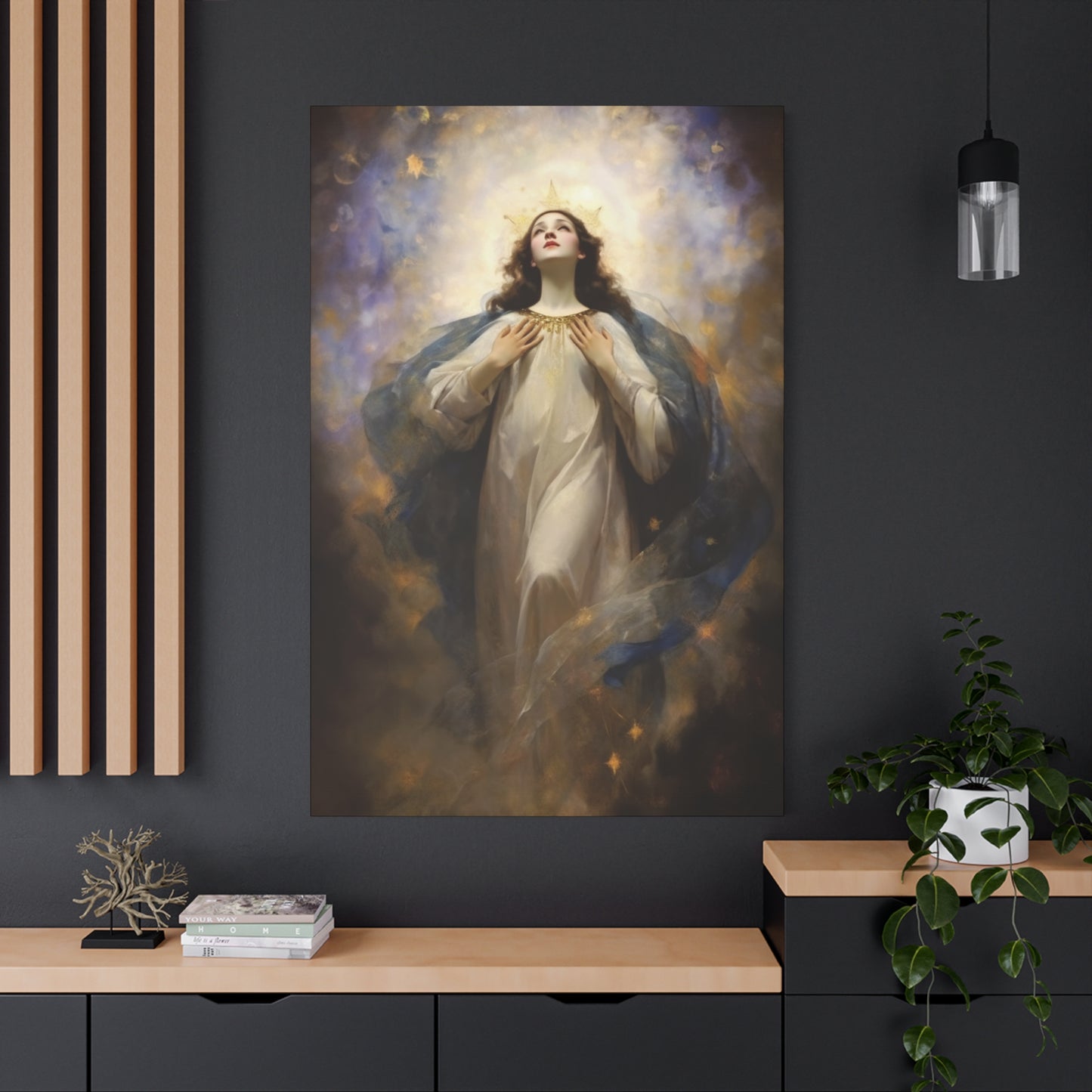 The Assumption of Mary - Museum Wrapped Canvas - Sanctified Souls Print - Religious Art for your Home