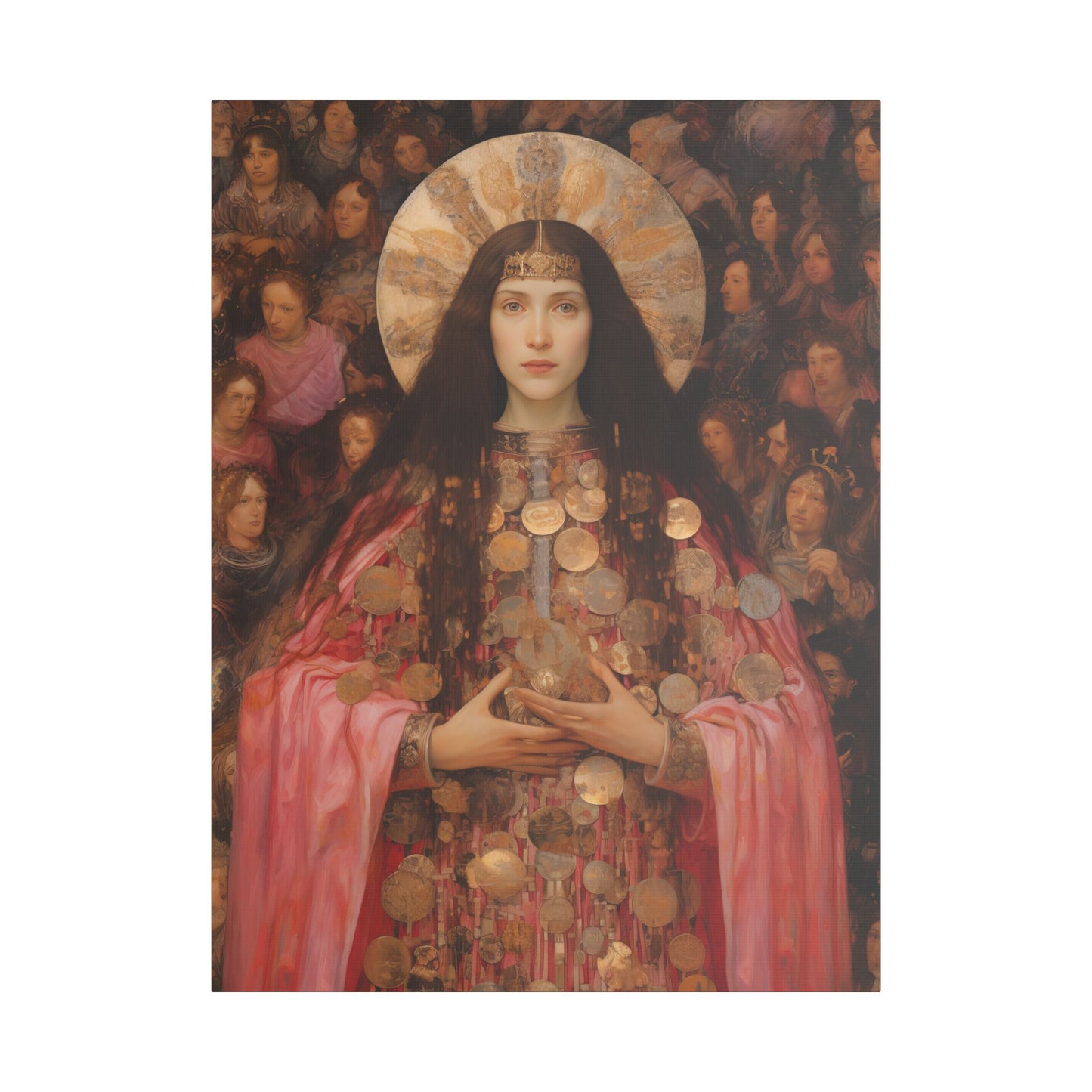 Saint Praxedes Canvas Print - Multiple Sizes - Catholic Home art - Gallery Wrapped Canvas - Sanctified Souls Print