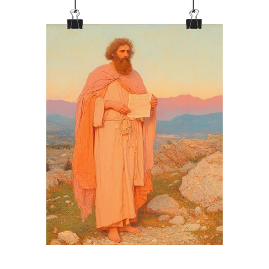 Obadiah - Keeper of the Lord's Warning and Mercy - Sanctified Souls Print - Multiple Sizes - Premium Matte Vertical Posters
