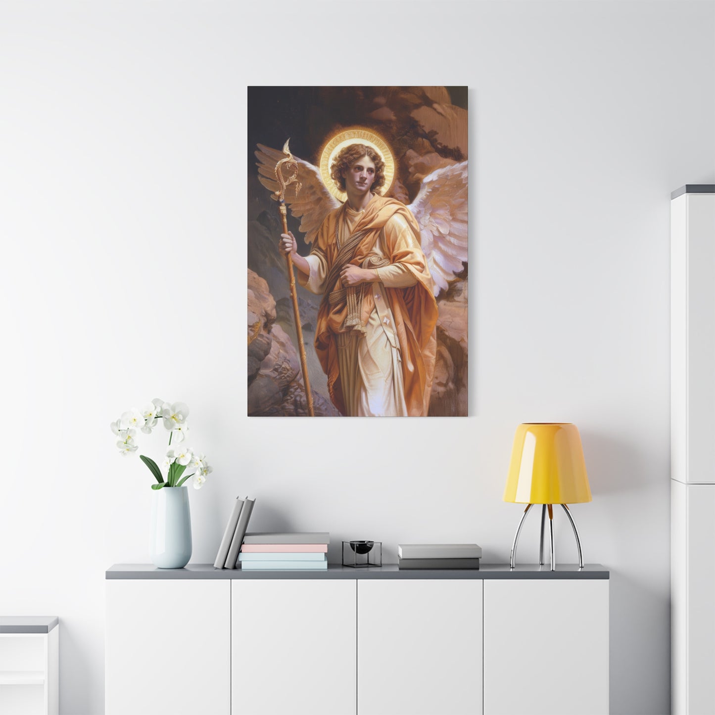 Saint Raphael the Archangel - Gallery Wrapped Canvas - Print - Religious Art for your Home - Catholic