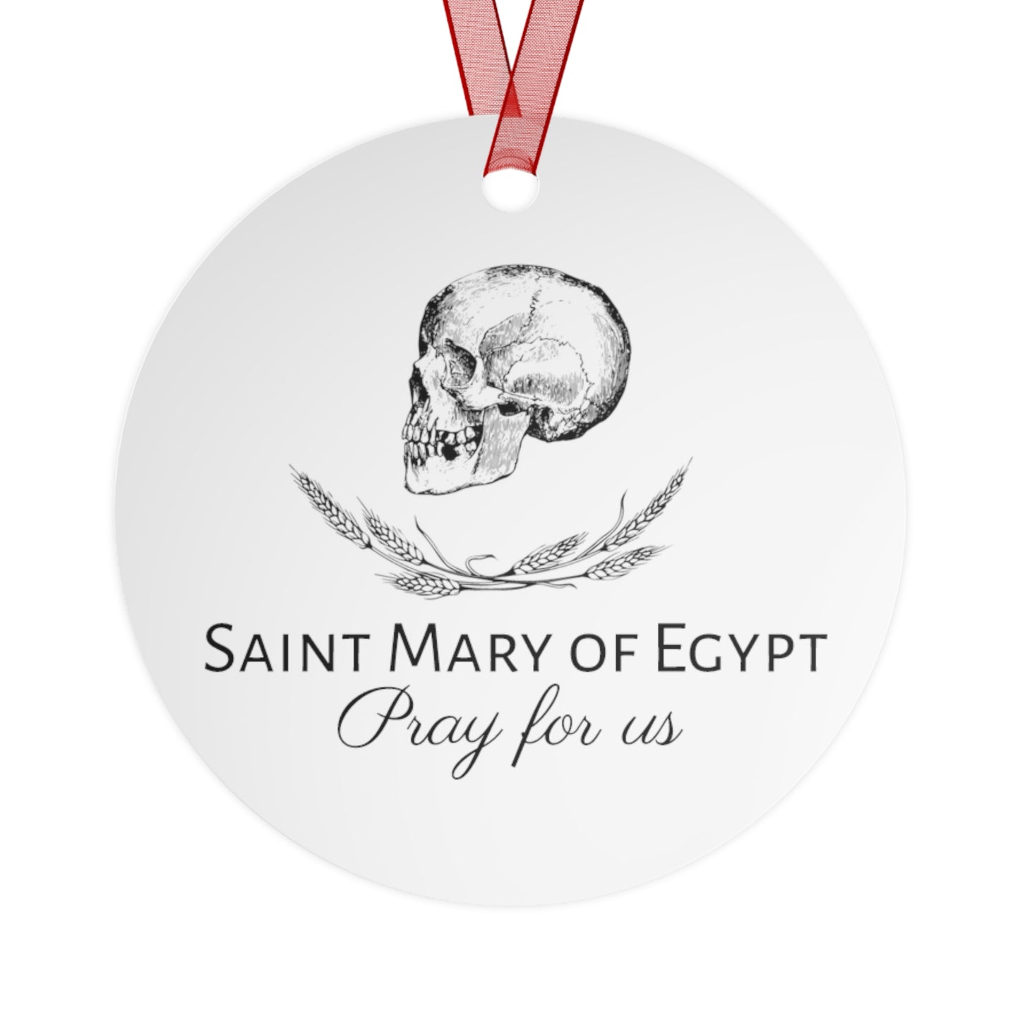 Saint Mary of Egypt - Religious Holiday Christmas Ornament and Keepsake - Double sided Keepsake Religious Ornament