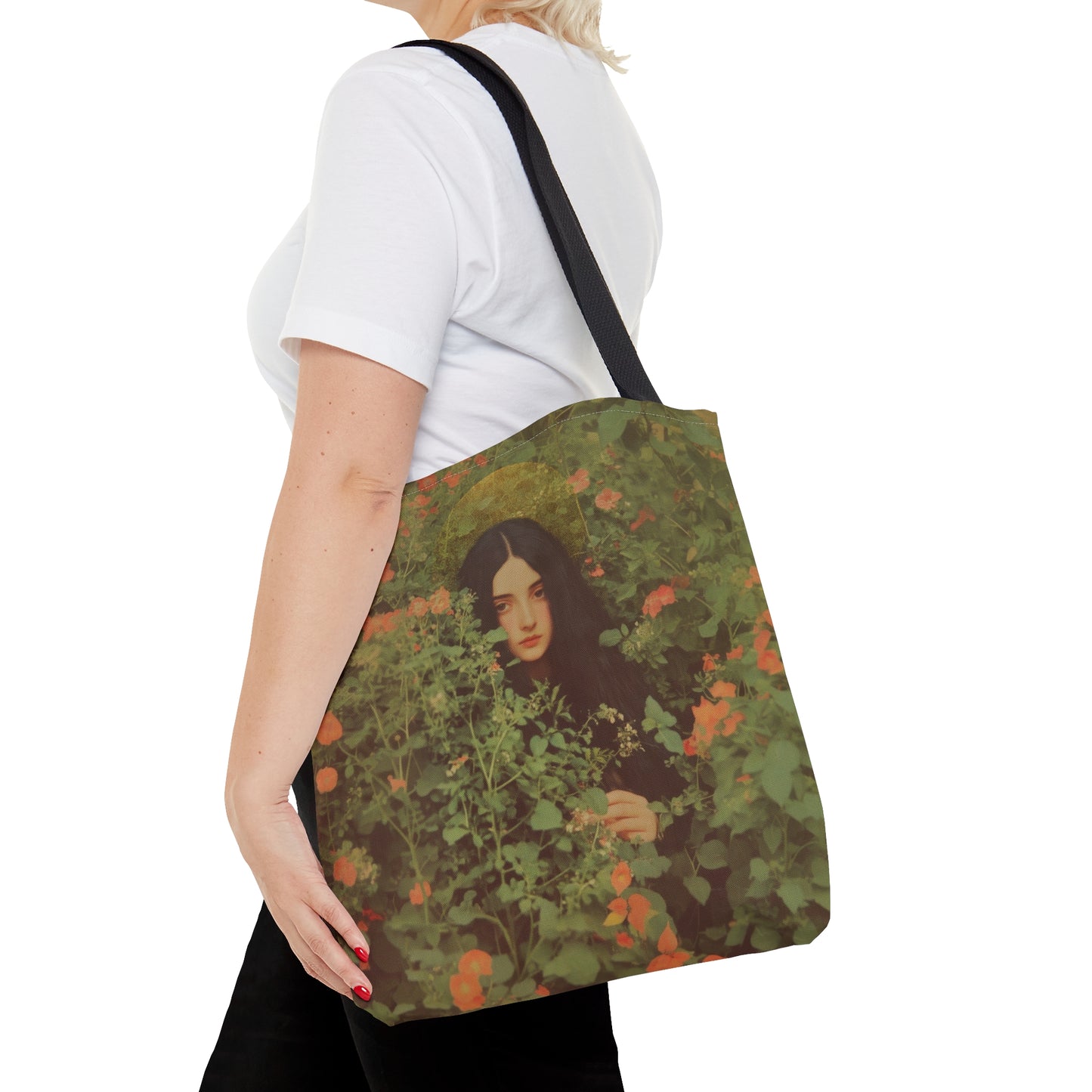 Saint Eve - Tote Bag - Large Medium Small Faith Art Bag - Catholic Faith Purse - Double Sided