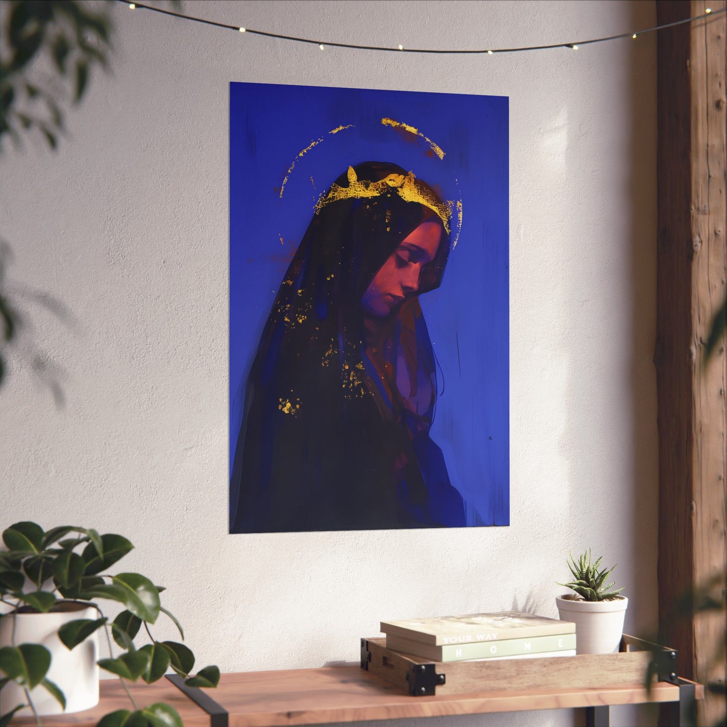 Mary, Mother of God - Queen of Heaven and Earth Poster Print - Sanctified Souls Print - Multiple Sizes - Premium Posters - Catholic Art