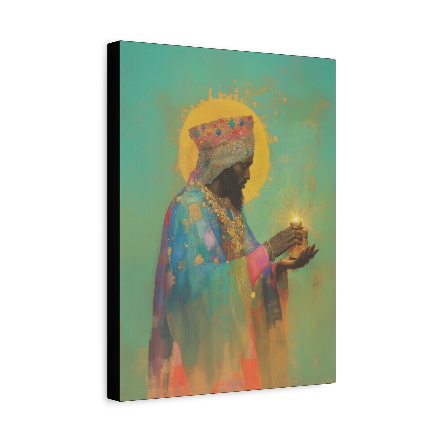 Balthazar and the Gift of Foretold Sorrow - 3 Wise Men - Gallery Wrapped Canvas - Print - Religious Art for your Home - Catholic
