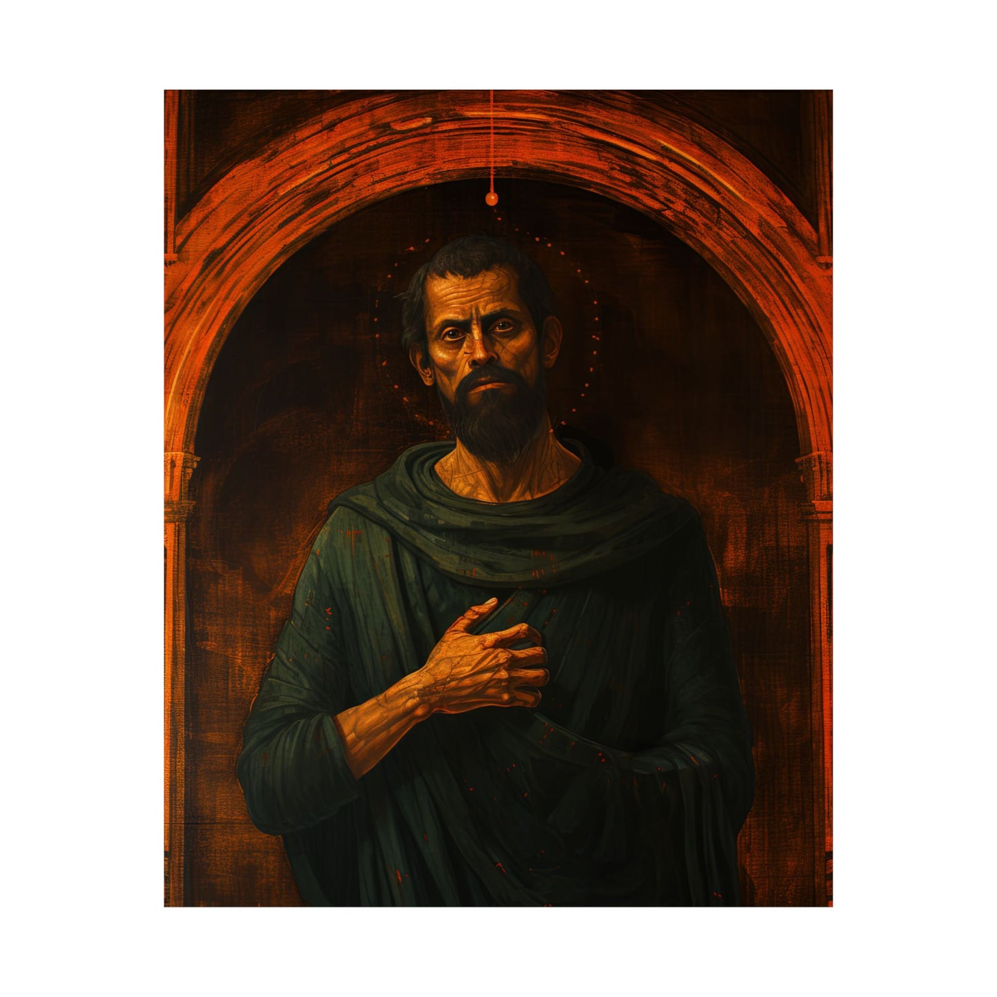 Saint Bartholomew the Apostle - Sanctified Souls Print - Multiple Sizes - Premium Matte Vertical Posters