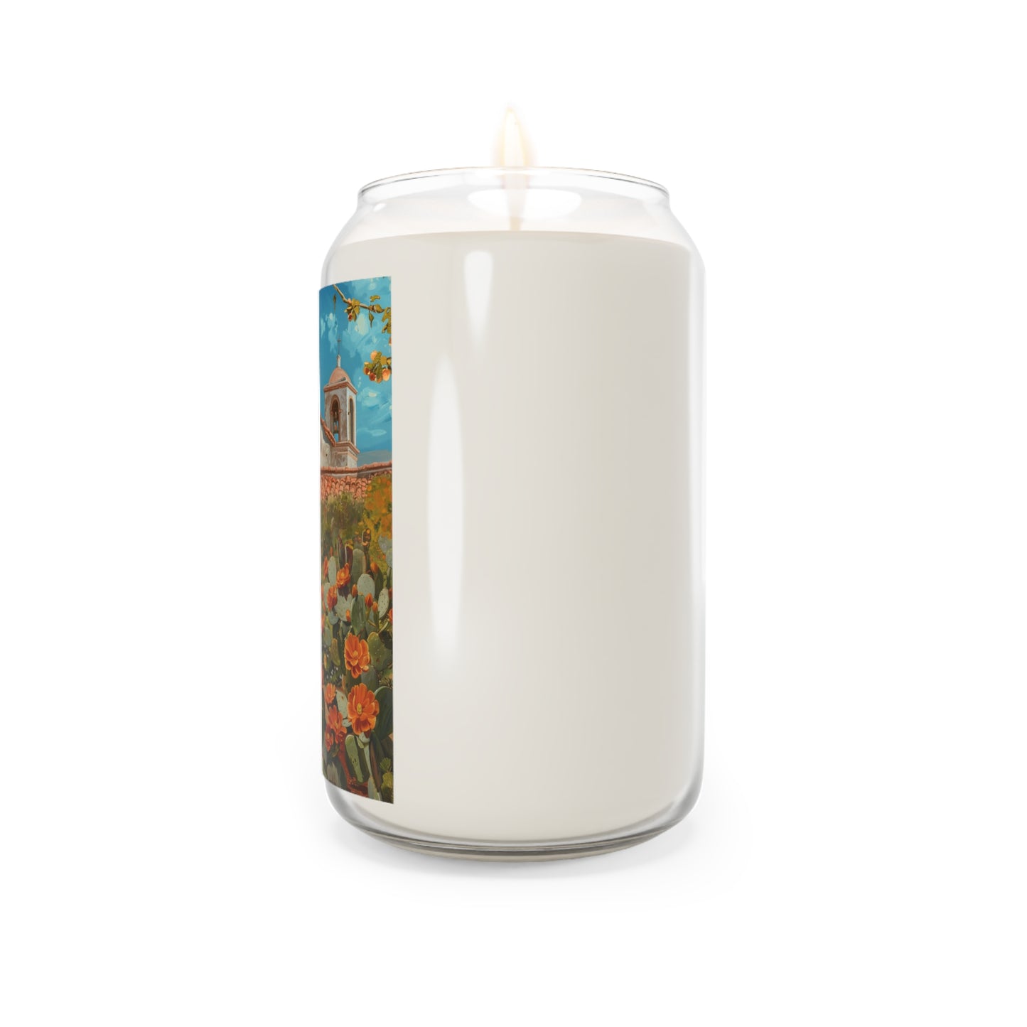 Saint Junípero Serra Candle  - Scented Prayer Candle, 13.75oz -  Candle - Catholic Art - Santa Barbara Mission - California Missions Art