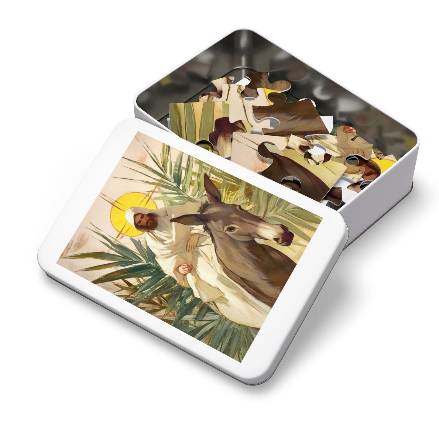 Benedictus Qui Venit (Blessed is He who comes) - Puzzle and Keepsake Tin - Religious Jigsaw Puzzle (30, 110, 252, 500,1000-Piece)