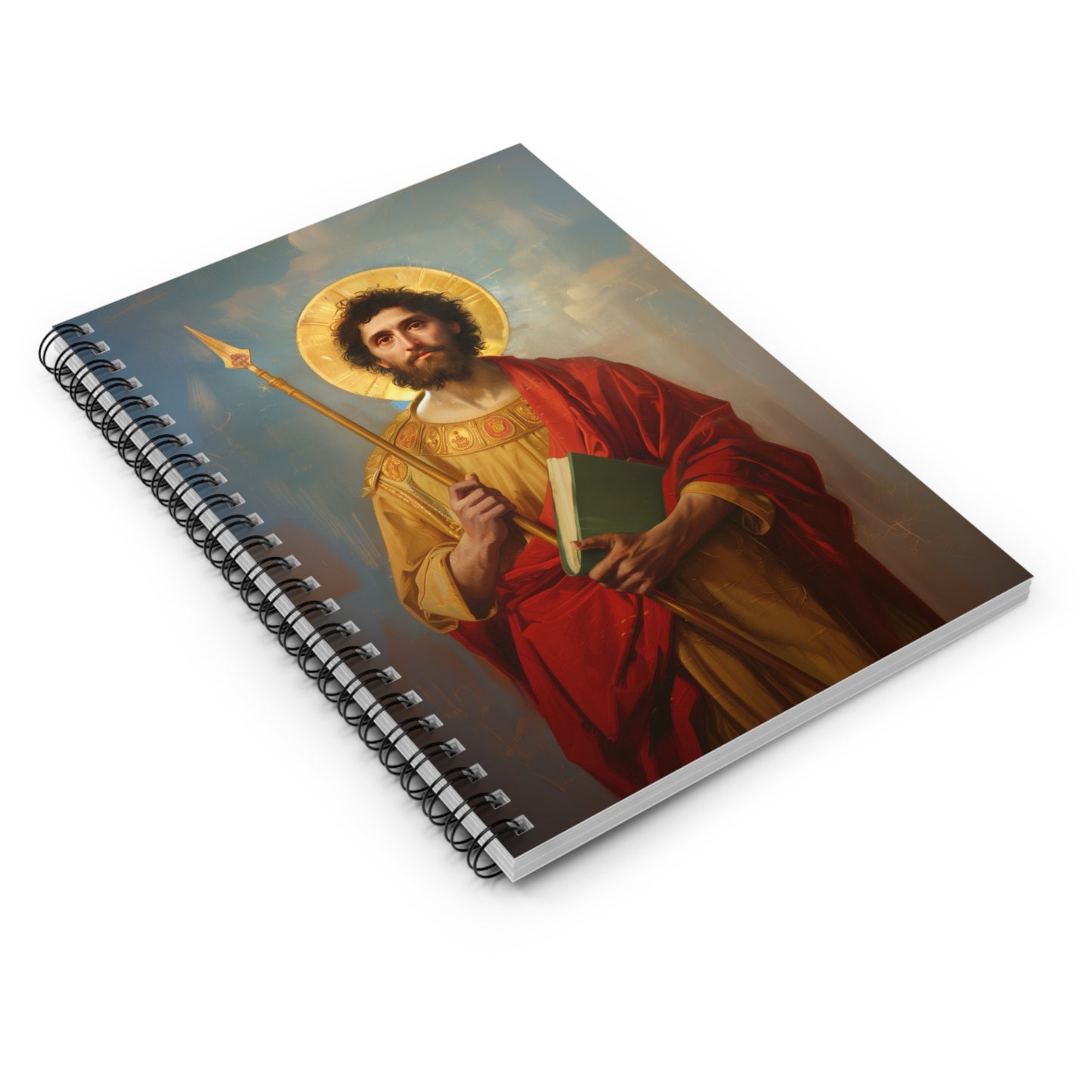 Saint Thomas the Apostle - Sanctified Souls Art - Religious - Spiral Notebook - Ruled Line - Catholic Religious art