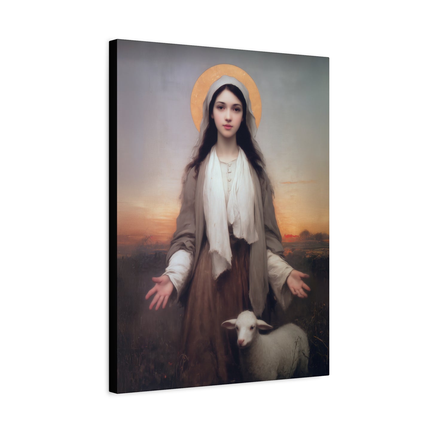 Saint Germaine Cousin - Gallery Wrapped Canvas - Print - Religious Art for your Home - Catholic Art