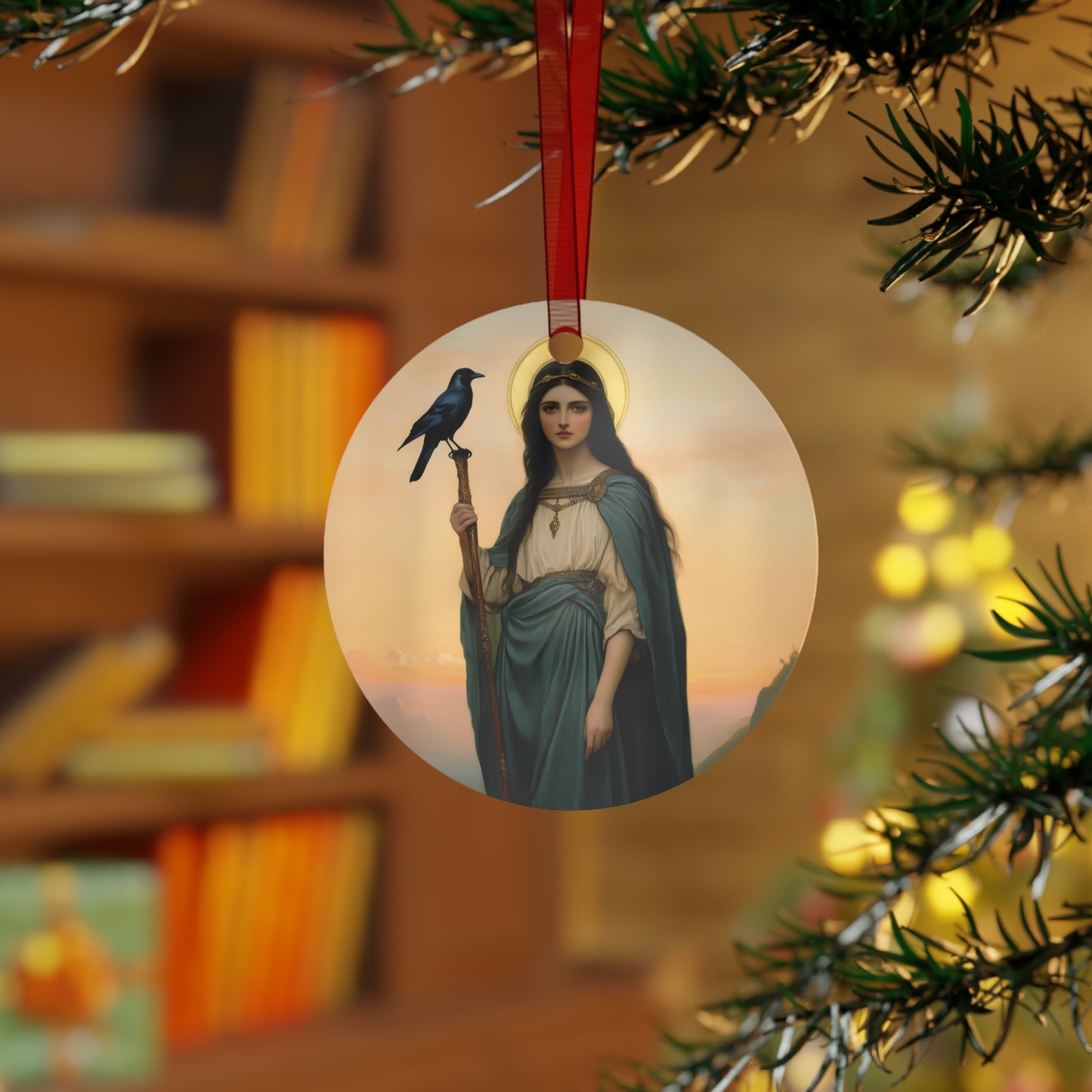 Saint Oda Metal Ornament - Religious Holiday Christmas Keepsake - Religious Catholic Tree Ornament - Christmas Gift