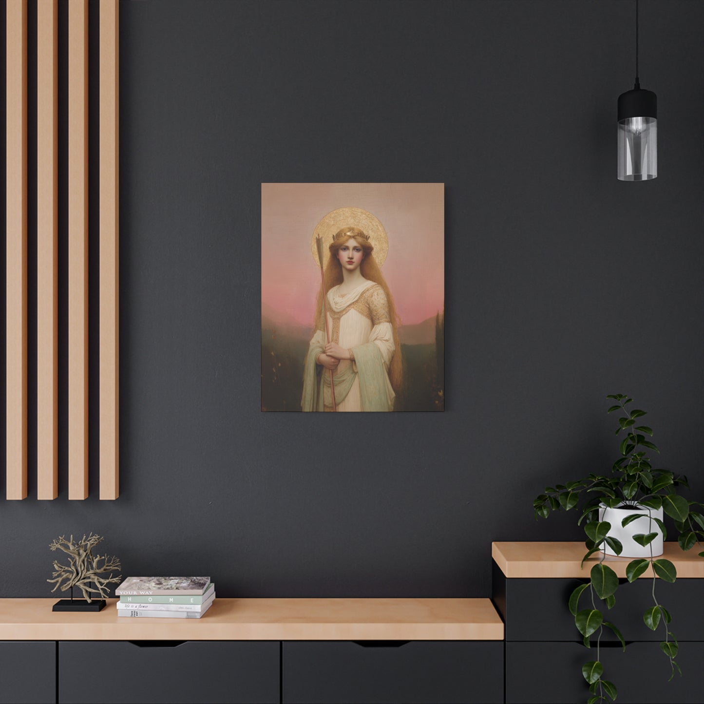 Saint Ursula -  Museum Wrapped Canvas - Sanctified Souls Print - Religious Art for your Home - Catholic Patron Saint Art