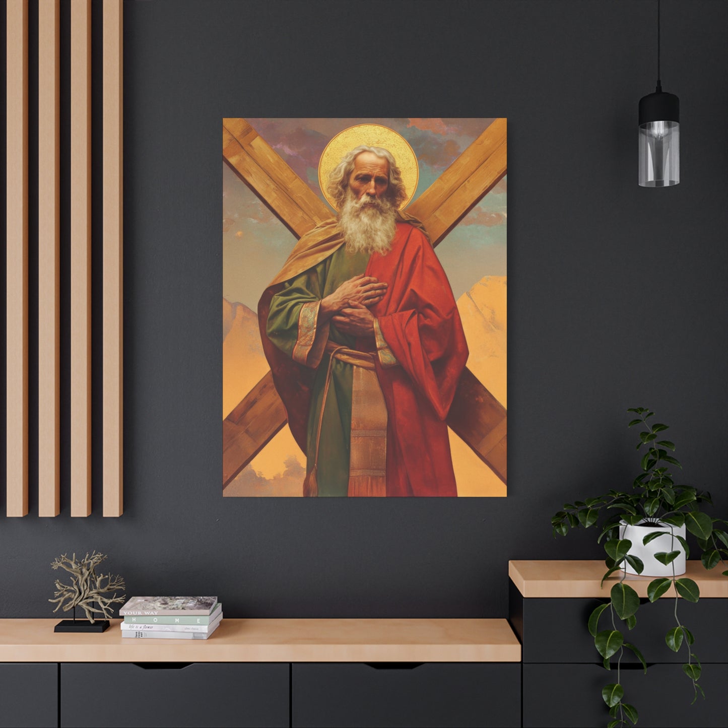 Saint Andrew the Apostle - Gallery Wrapped Canvas - Print - Religious Art for your Home - Catholic