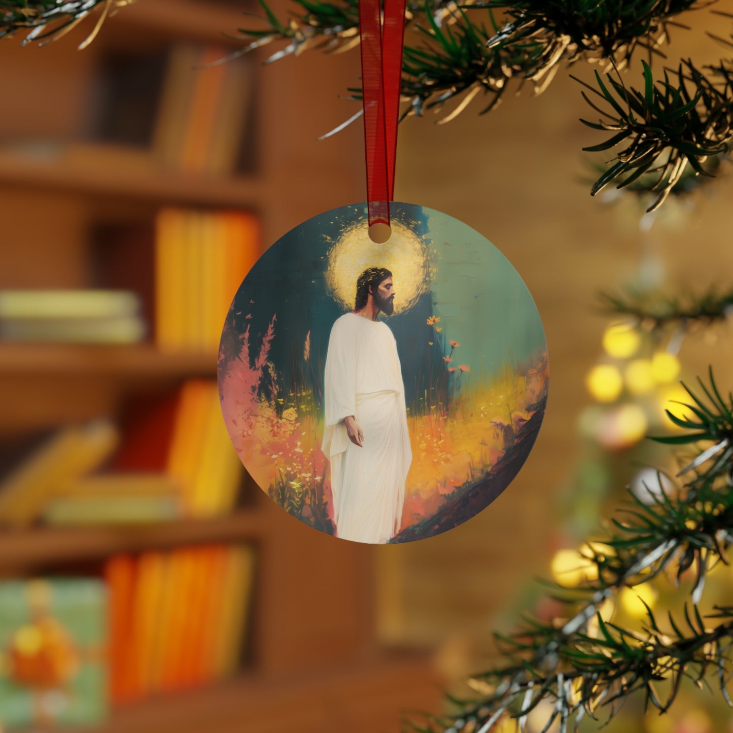 Christus Resurrexit (Christ Is Risen) Ornament - Religious Holiday Christmas Ornament and Keepsake - Double sided Keepsake