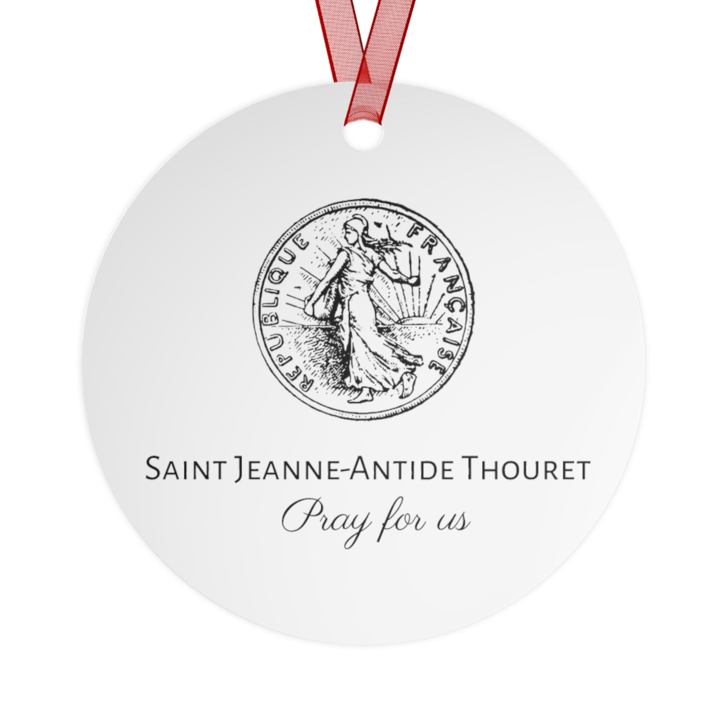 Saint Jeanne-Antide Thouret Metal Ornament - Religious Holiday Christmas Keepsake - Religious Catholic Tree Ornament - Christmas Gift