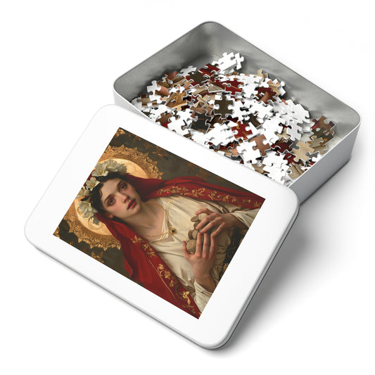 Saint Emerentiana - Puzzle and Keepsake Tin - Jigsaw Puzzle (30, 110, 252, 500,1000-Piece) - Religious Puzzle