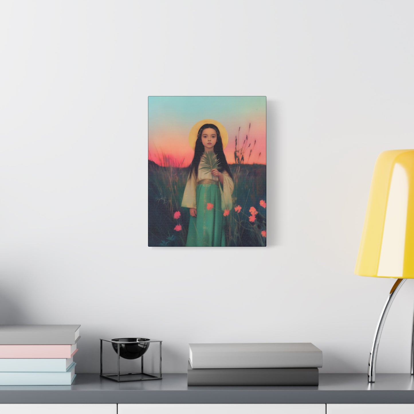 Saint Charity - Multiple Sizes - Catholic Home art - Museum Wrapped Canvas - Sanctified Souls Print - Martyr Saint