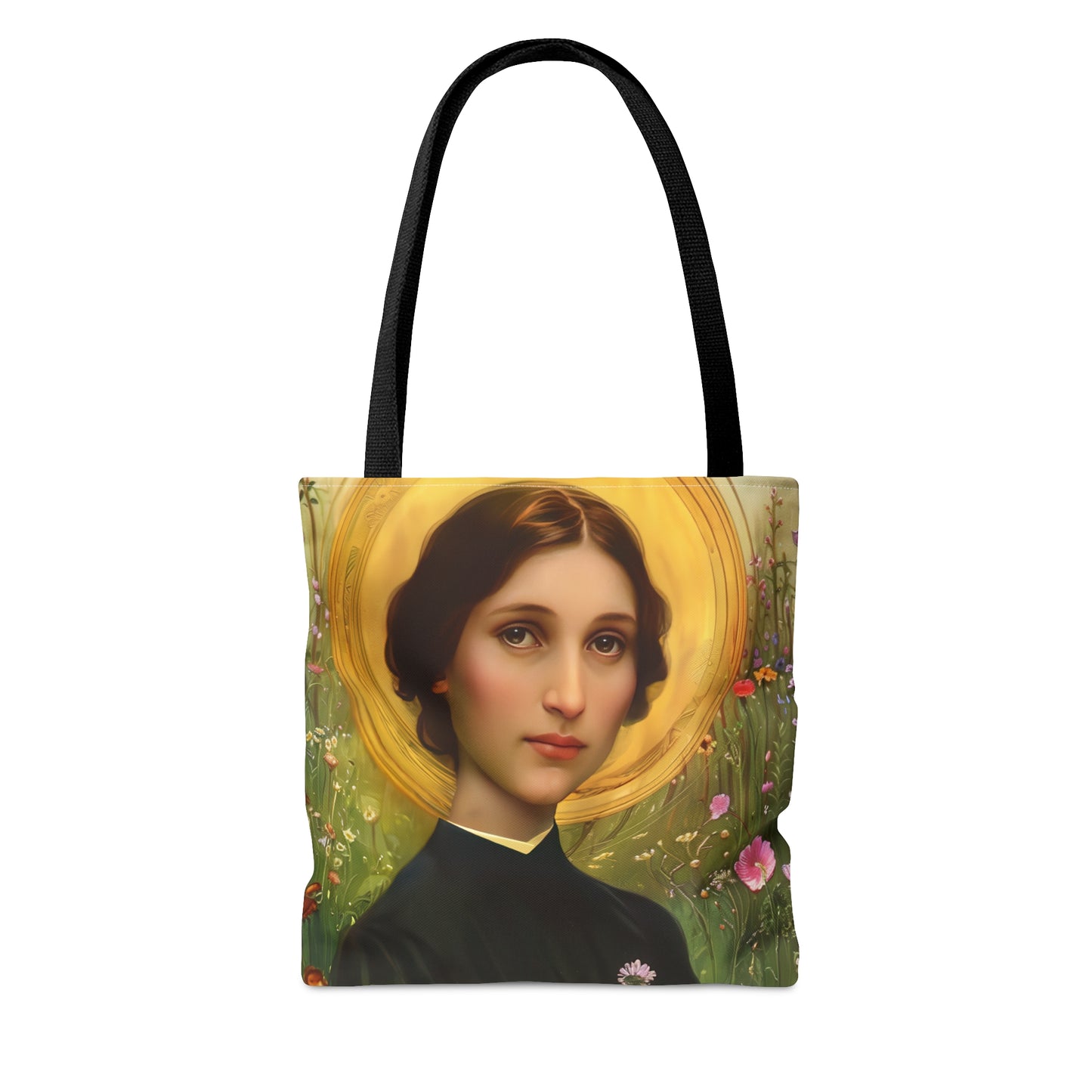 Saint Bartolomea Capitanio Tote Bag - Large Medium Small Faith Art Bag - Catholic Faith Purse - Religious Carry All Reusable Tote Bag