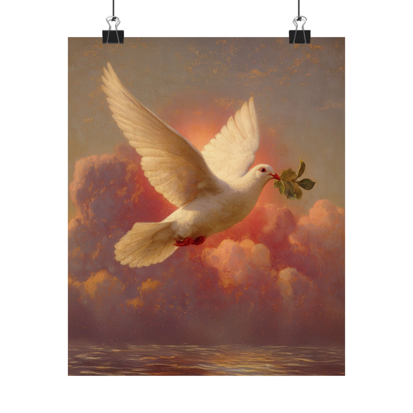 The Spirit Who Restored the Horizon - Holy Spirit - The Dove - Sanctified Souls Print - Multiple Sizes - Premium Matte Vertical Posters