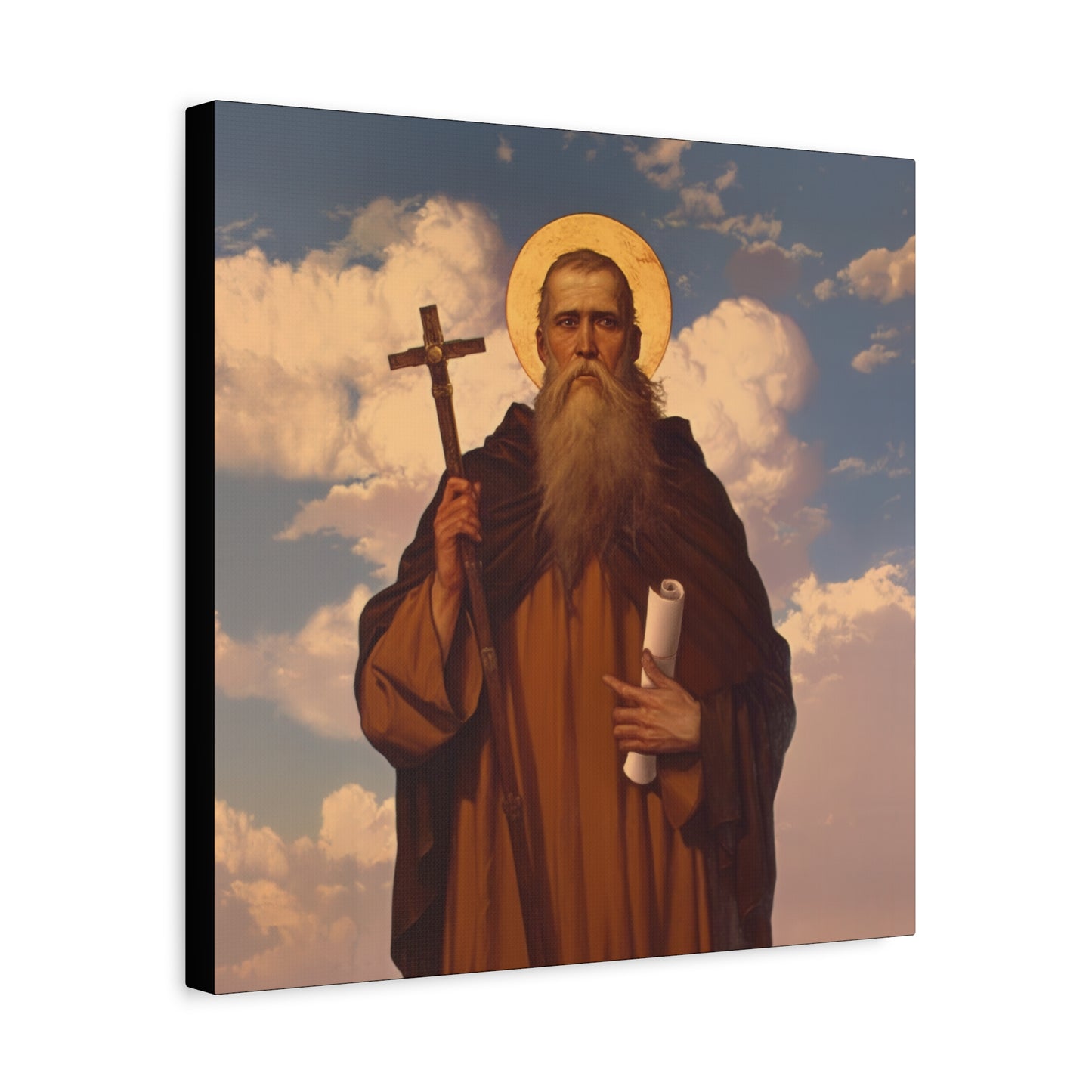 Saint Joannicus the Great / Loannikios of Mount Olympus - Gallery Wrapped Canvas - Print - Religious Art for your Home - Catholic Art Print