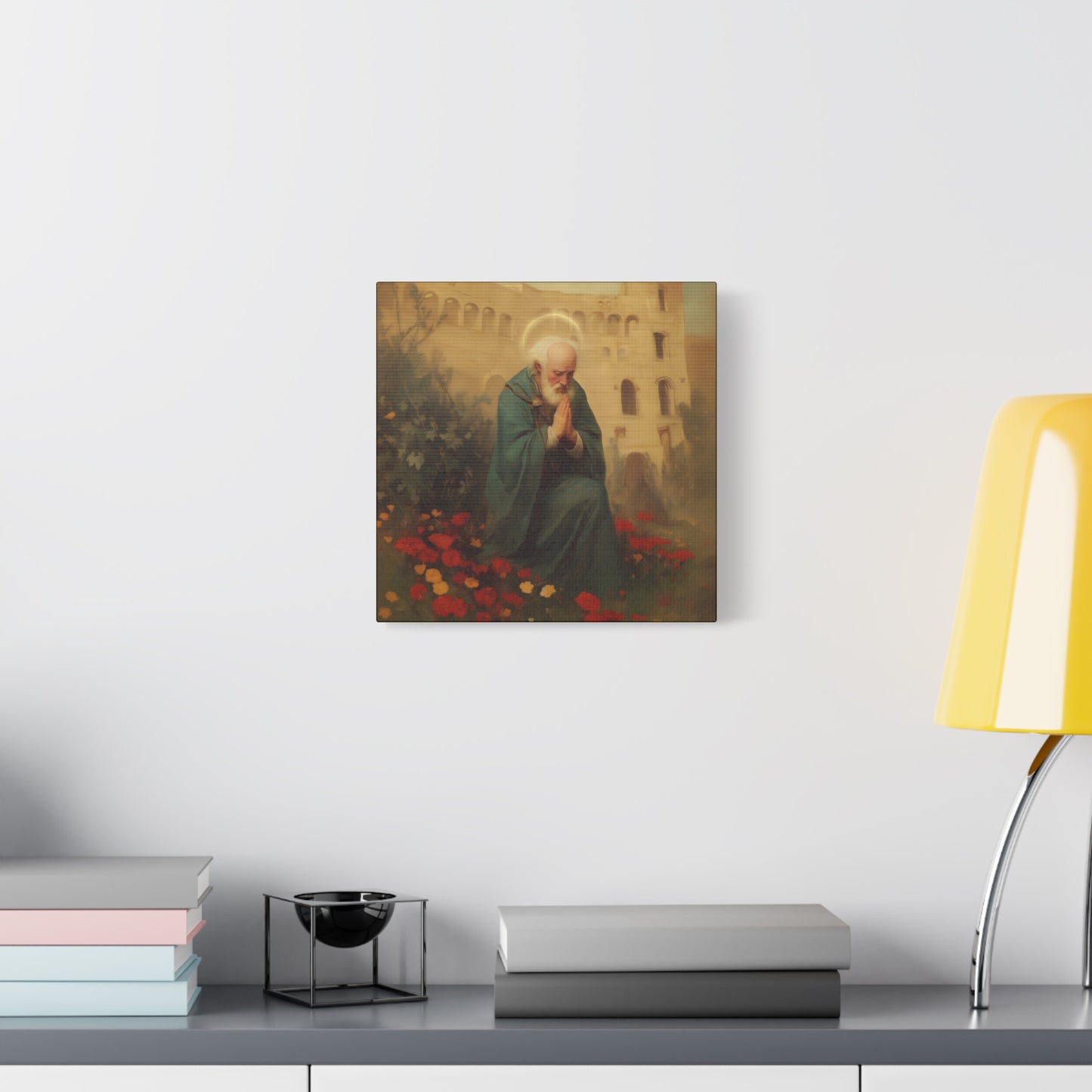 Saint Cyprian - Multiple Sizes - Catholic Home art - Museum Wrapped Canvas - Sanctified Souls Print - Catholic Martyr Art