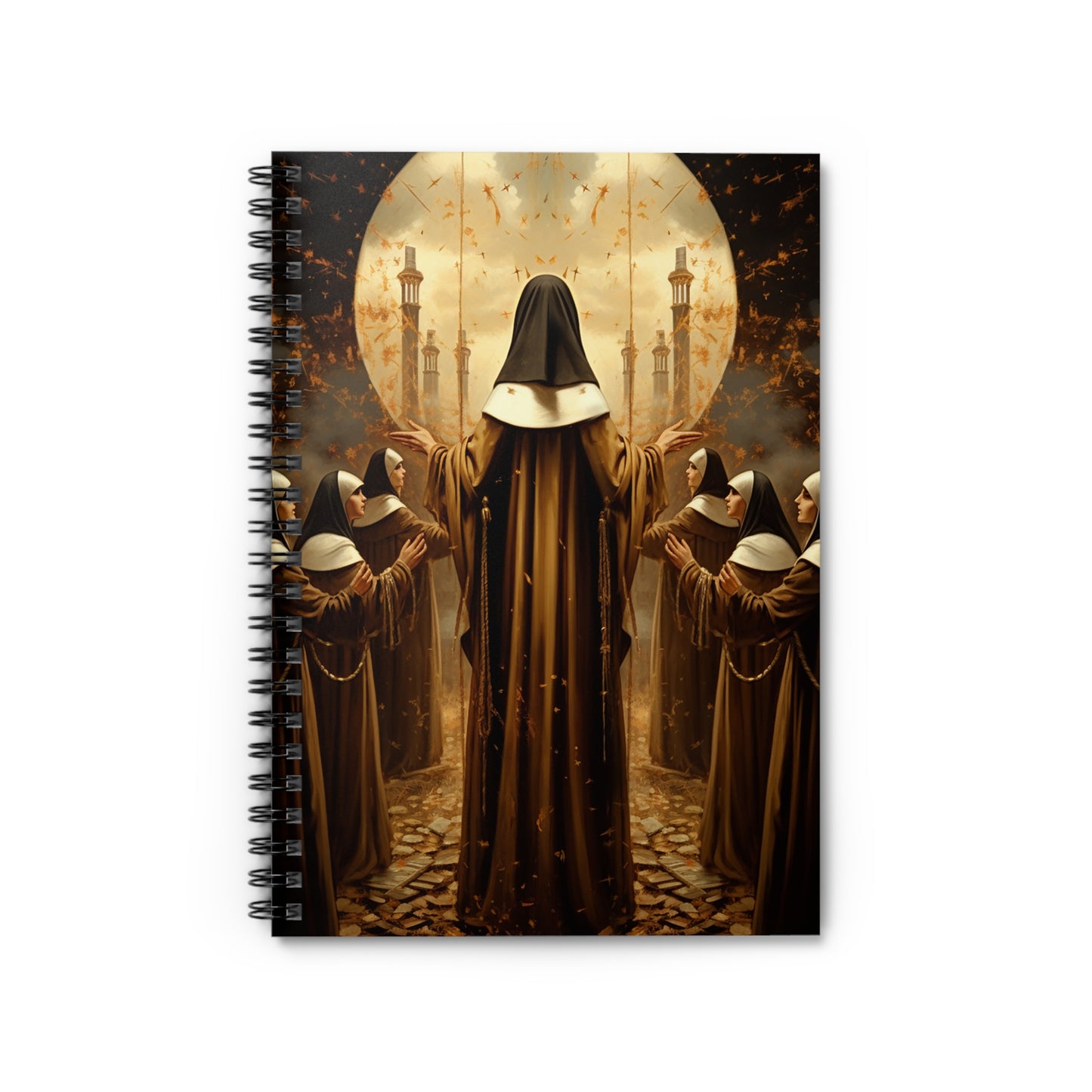 The Blessed Martyrs of Compiègne - Sanctified Souls Art - Religious Based Notebook - Spiral Notebook - Ruled Line