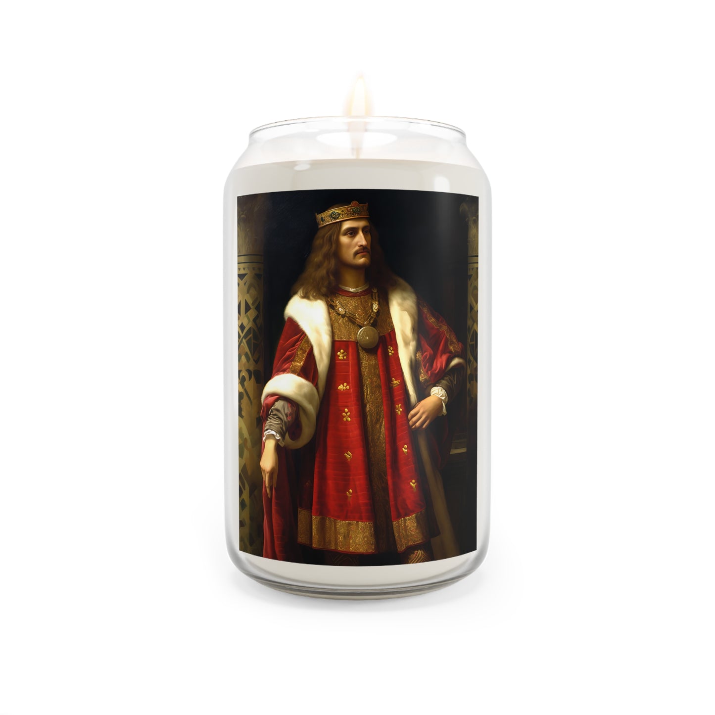 Saint Stephan the Great - Scented Prayer Candle, 13.75oz - Tall Size - Religious Prayer Candle - Catholic Art