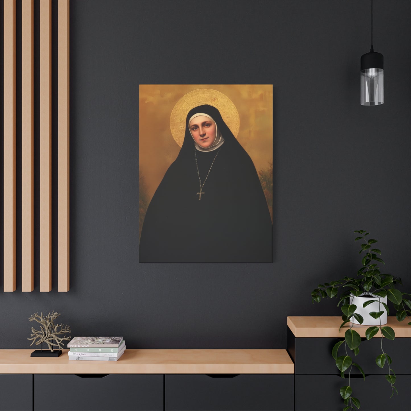 Saint Geltrude Caterina Comensoli - Gallery Wrapped Canvas - Print - Religious Art for your Home - Catholic Art