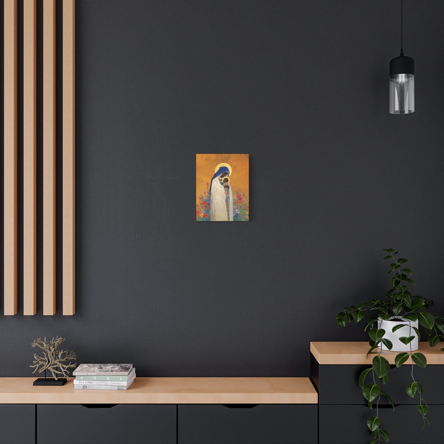 The Divine Embrace- Our Lady of Kibeho's Love - Museum Wrapped Canvas - Print - Religious Art for your Home - Christian print - Religious