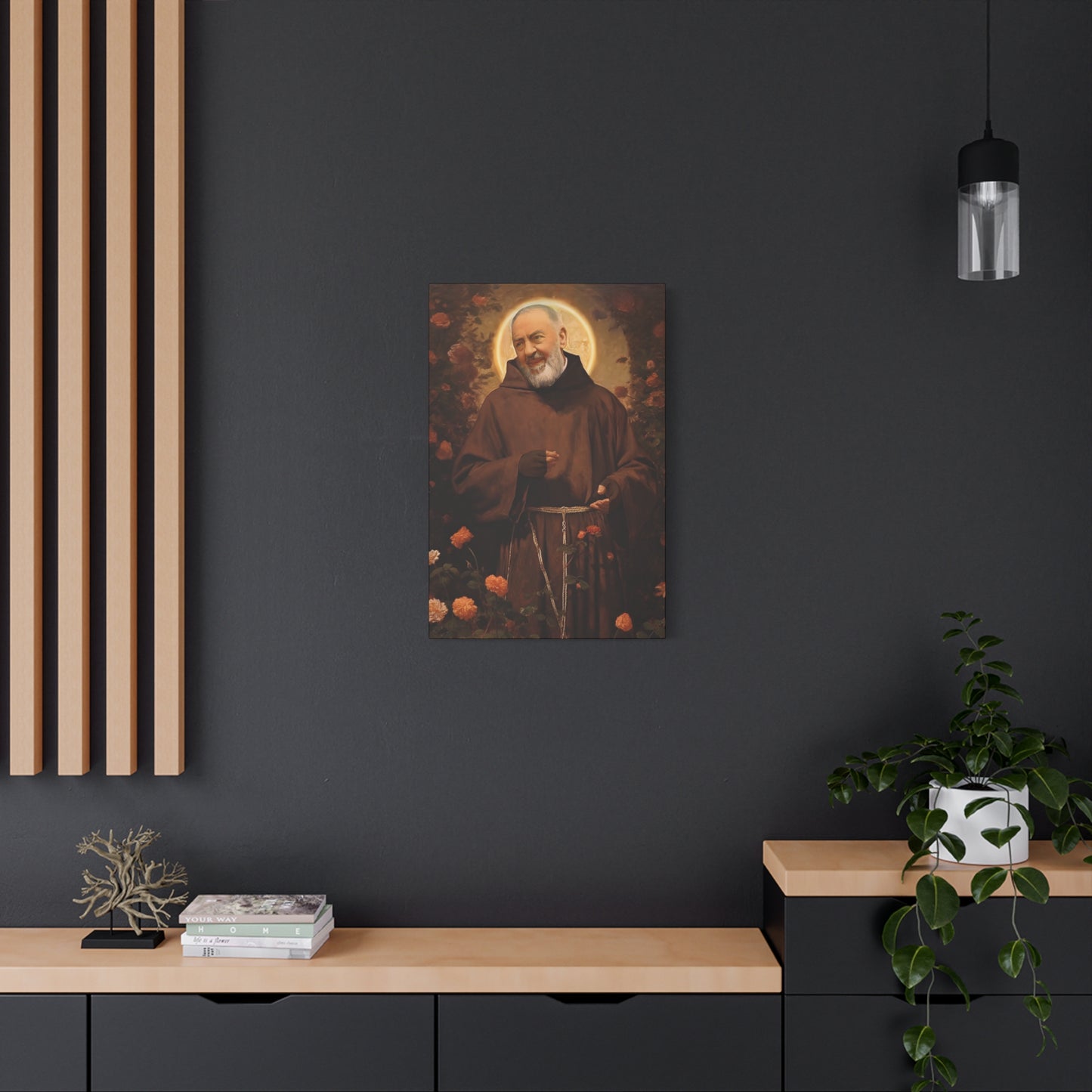 Saint Padre Pio - Museum Wrapped Canvas - Sanctified Souls Print - Religious Art for your Home