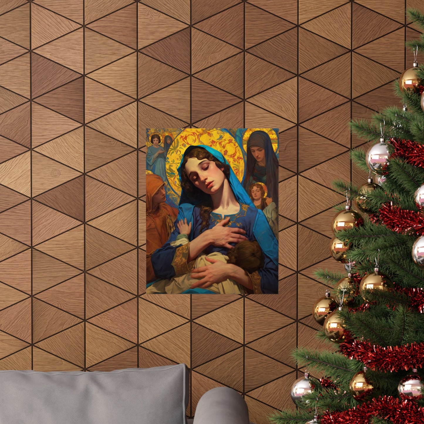 Mary - Mother of all mothers Poster Print - Sanctified Souls Print - Multiple Sizes - Premium Posters - Catholic Art - Our Lady of Le Leche