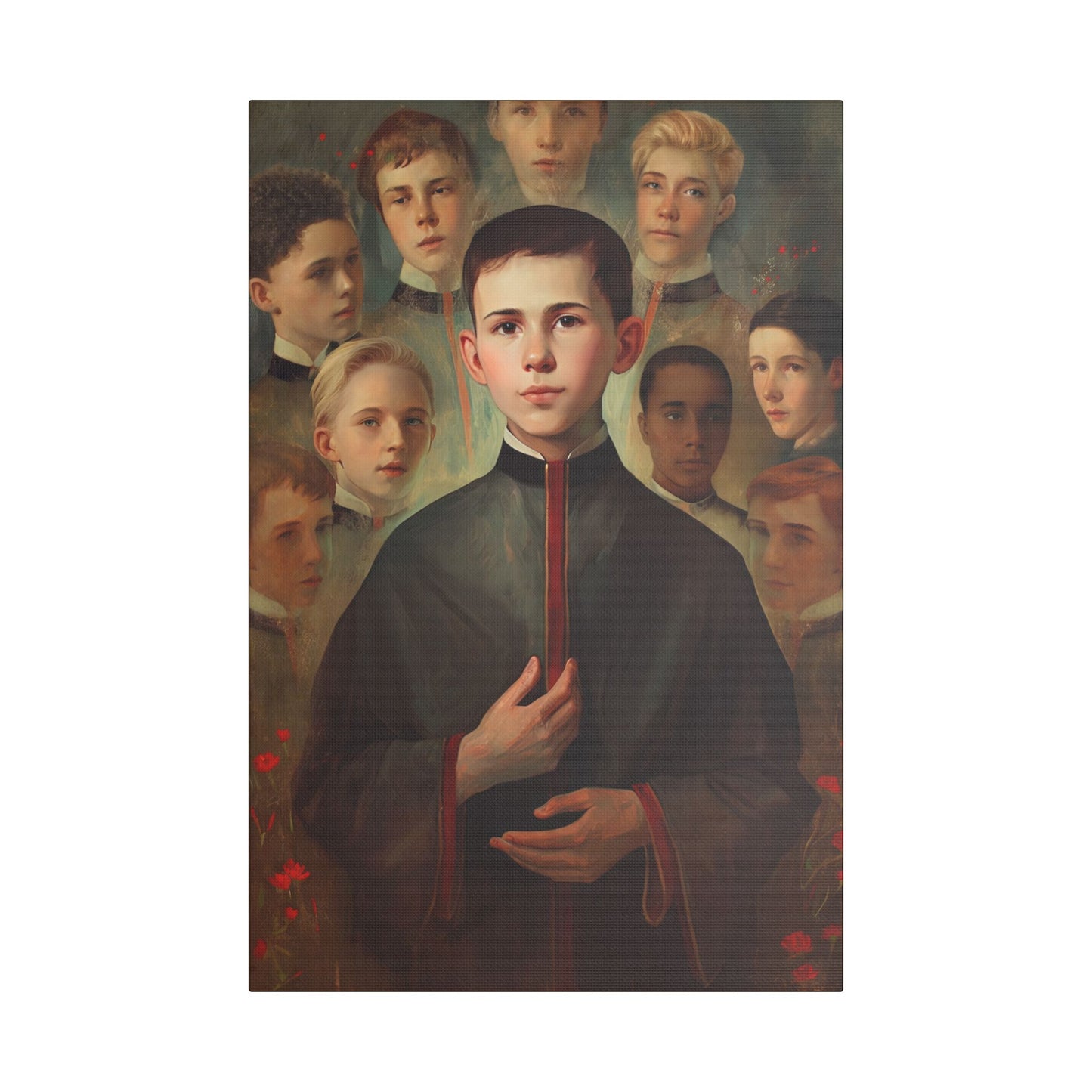 Saint John Berchmans Canvas Print - Multiple Sizes - Catholic Home art - Museum Wrapped Canvas - Sanctified Souls Print
