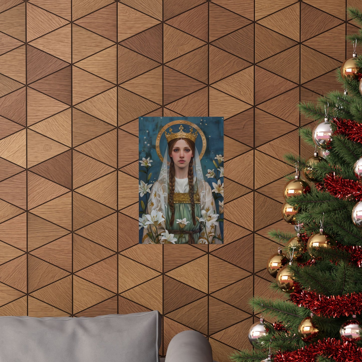 Saint Isabel of France - Sanctified Souls Print - Multiple Sizes - Premium Matte Vertical Posters - Matilda of Ringelheim