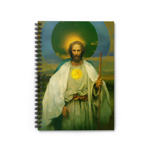 Saint Jude Thaddaeus the Apostle Journal - Sanctified Souls Art - Religious Based Notebook - Spiral Notebook - Ruled Line