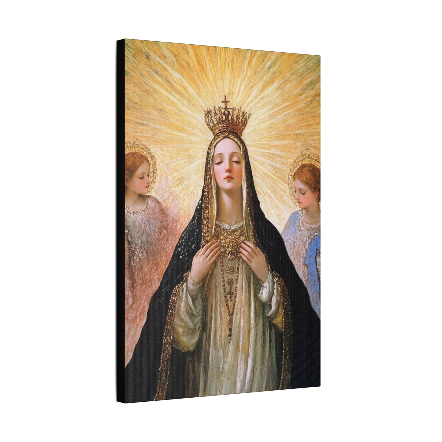 Divine Majesty: The Crowning of the Queen of Heaven - Gallery Wrapped Canvas - Print - Religious Art for your Home - Christian print