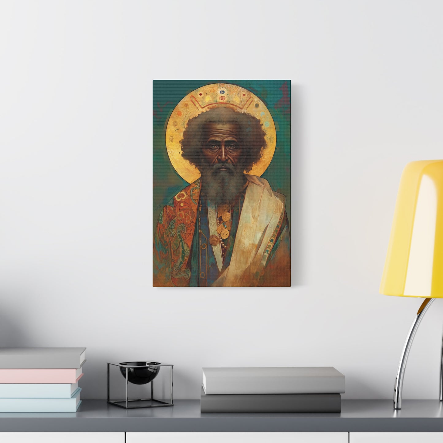 Saint Moses - Museum Wrapped Canvas - Sanctified Souls Print - Religious Art for your Home