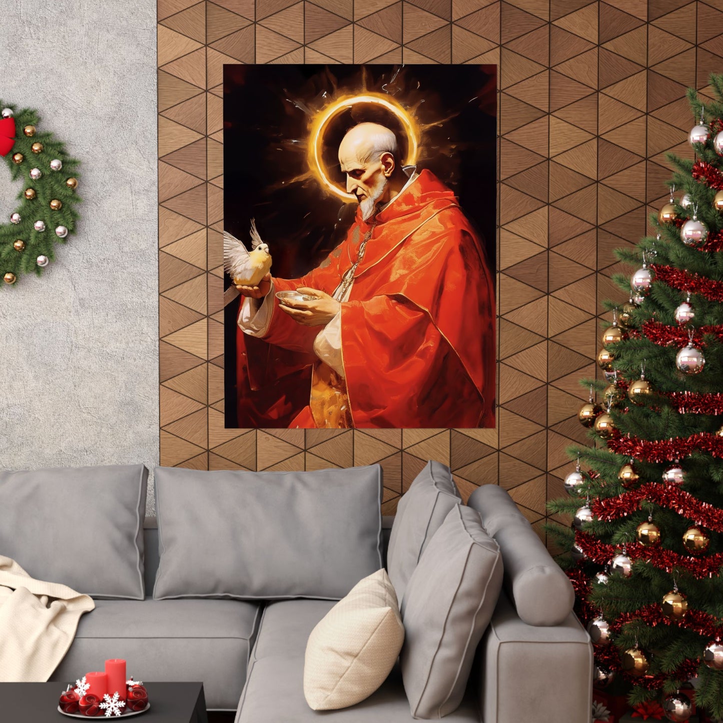 Pope Saint Gregory the Great Print - Sanctified Souls Print - Multiple Sizes - Premium Matte Vertical Posters
