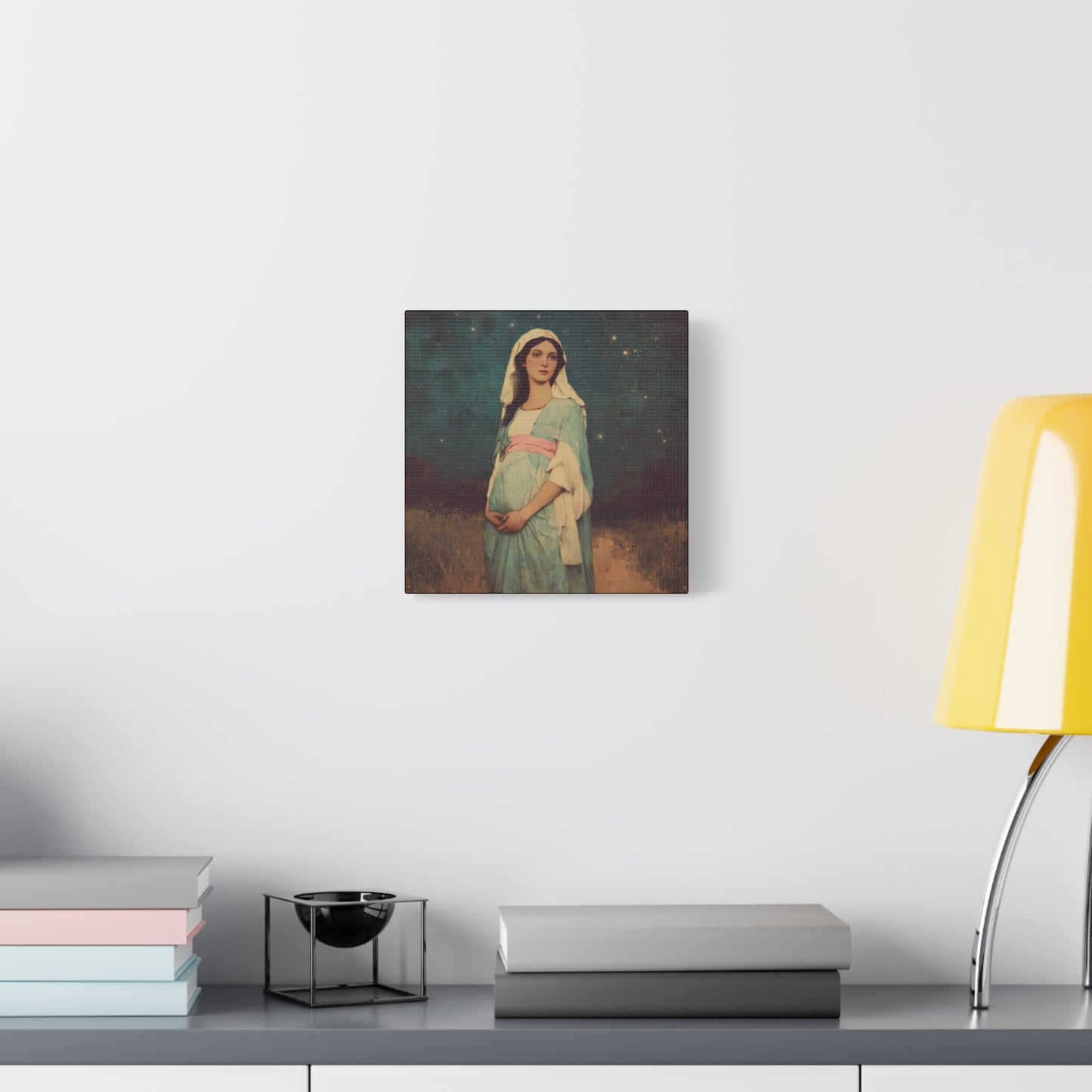 Our Lady of 'O' - Our Lady of Expectation - Mother Mary - Marian Art - Gallery Wrapped Canvas - Print - Catholic Art Print