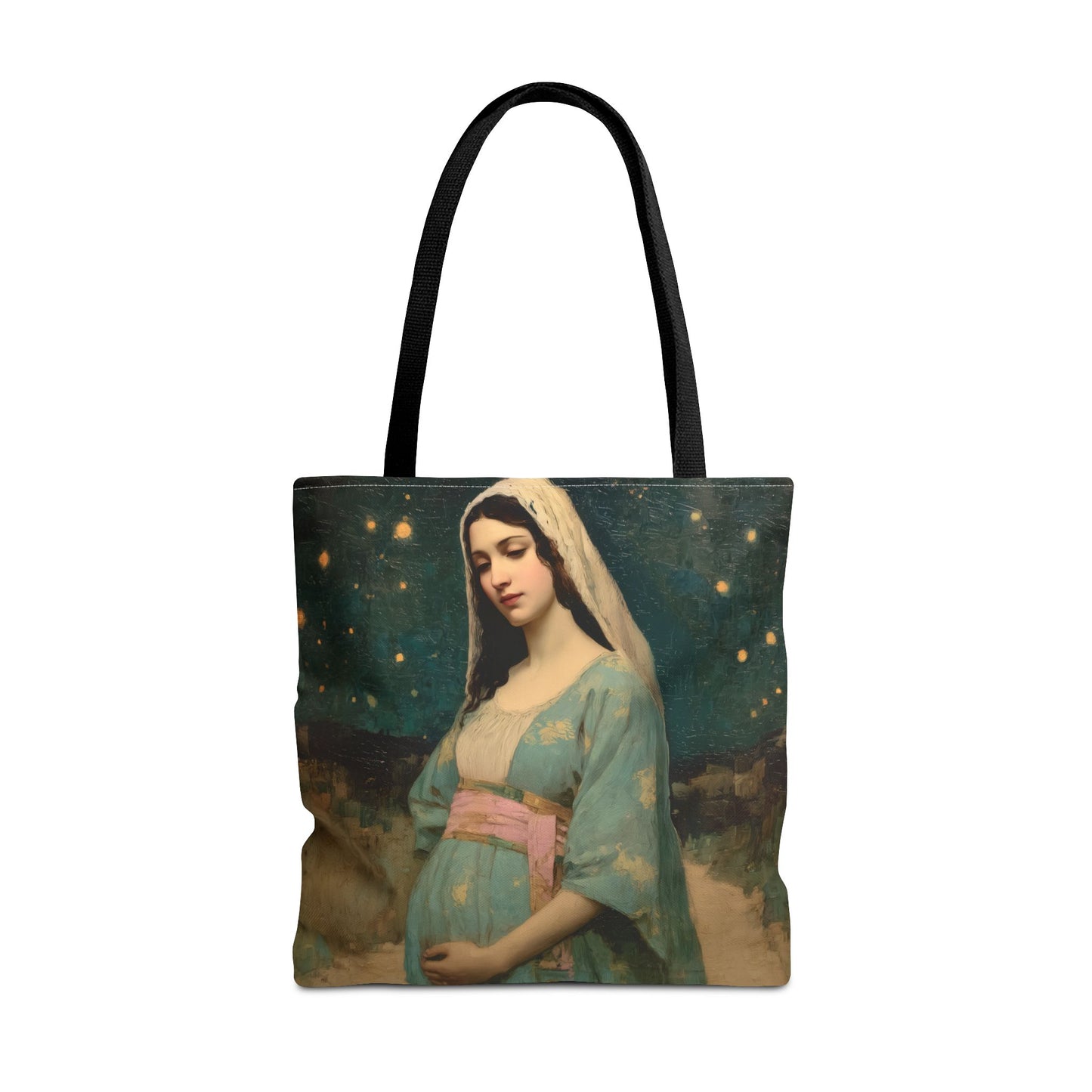 Our Lady of 'O' - Our Lady of Expectation - Mother Mary - Marian Art - Tote Bag - Large Medium Small Faith Art Bag - Tote Purse