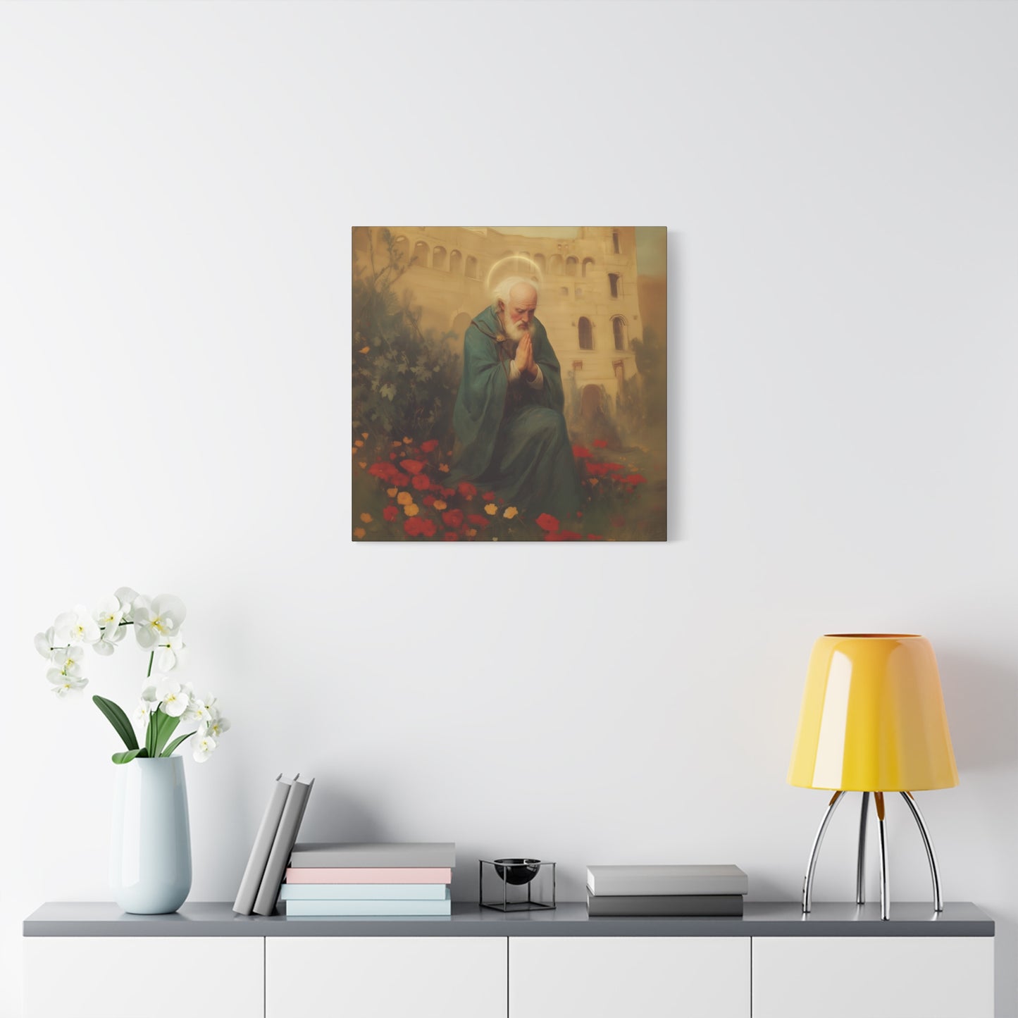 Saint Cyprian - Multiple Sizes - Catholic Home art - Museum Wrapped Canvas - Sanctified Souls Print - Catholic Martyr Art