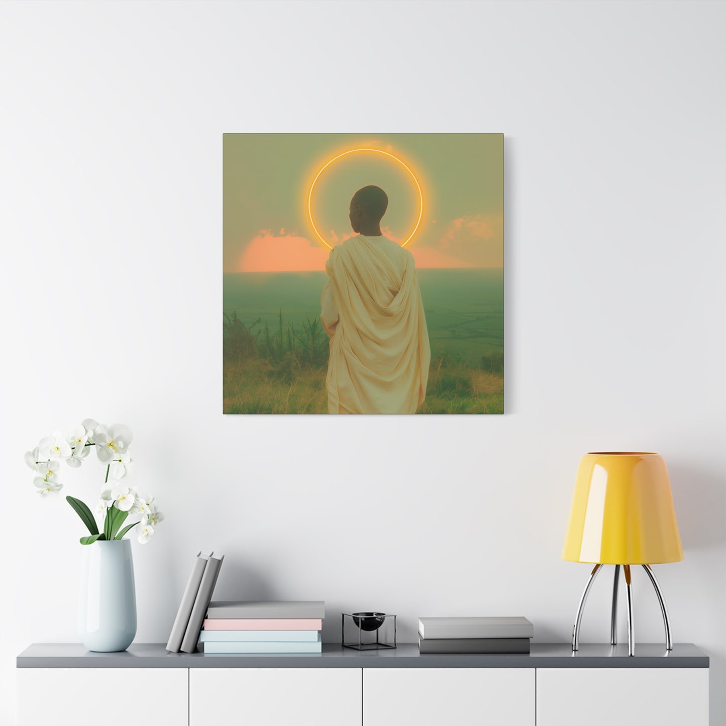 Saint Charles Lwanga -  Museum Wrapped Canvas - Sanctified Souls Print - Religious Art for your Home - Catholic Patron Saint Art