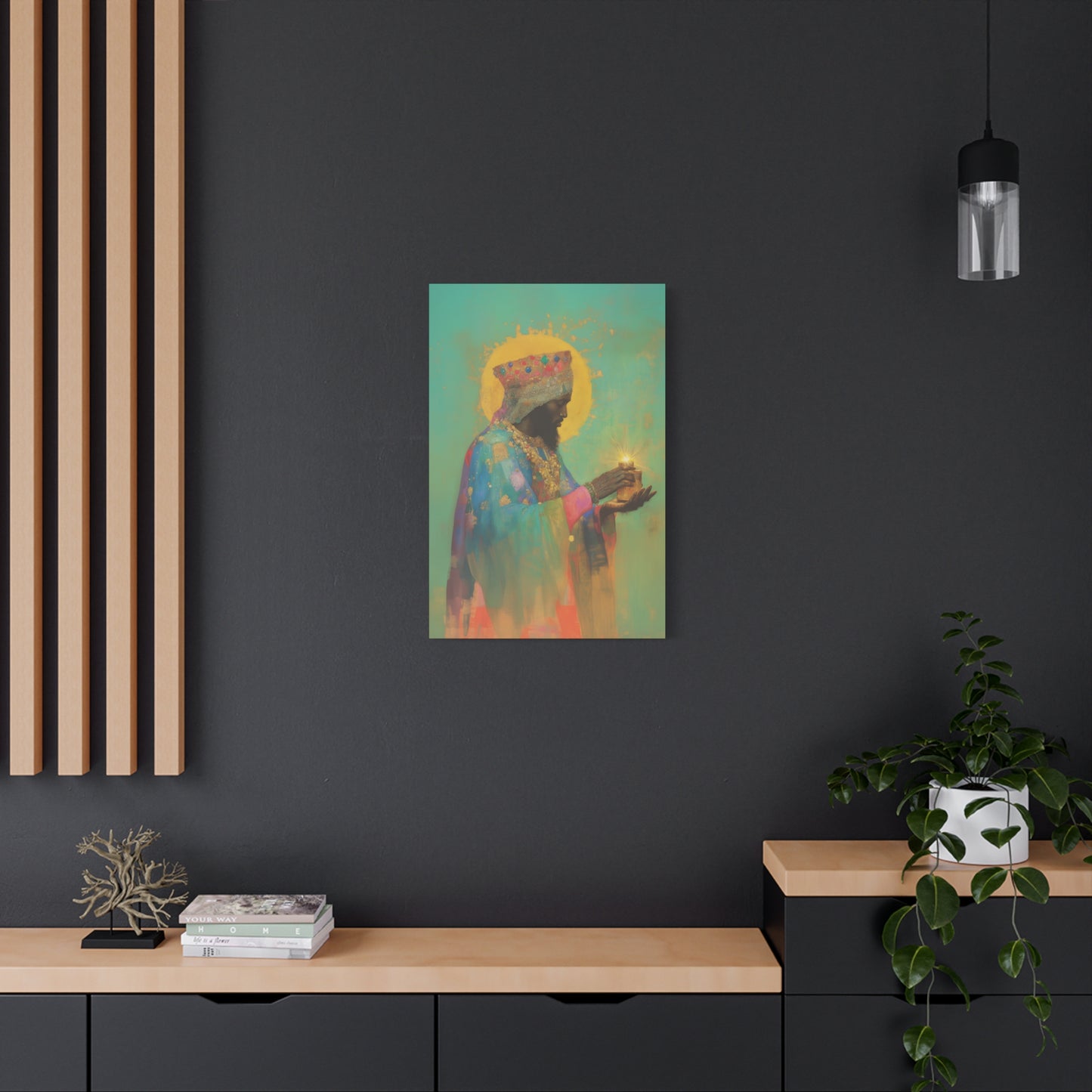 Balthazar and the Gift of Foretold Sorrow - 3 Wise Men - Gallery Wrapped Canvas - Print - Religious Art for your Home - Catholic