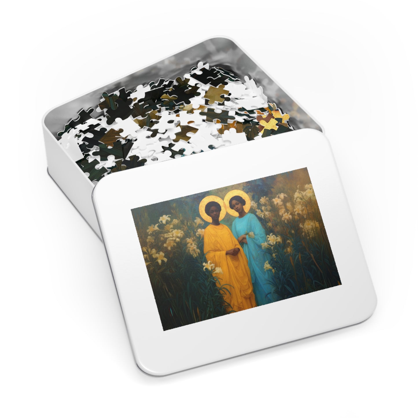 Saint Perpetua and Saint Felicity - Puzzle and Keepsake Tin - Religious Jigsaw Puzzle (30, 110, 252, 500,1000) - Gift for Catholic Families