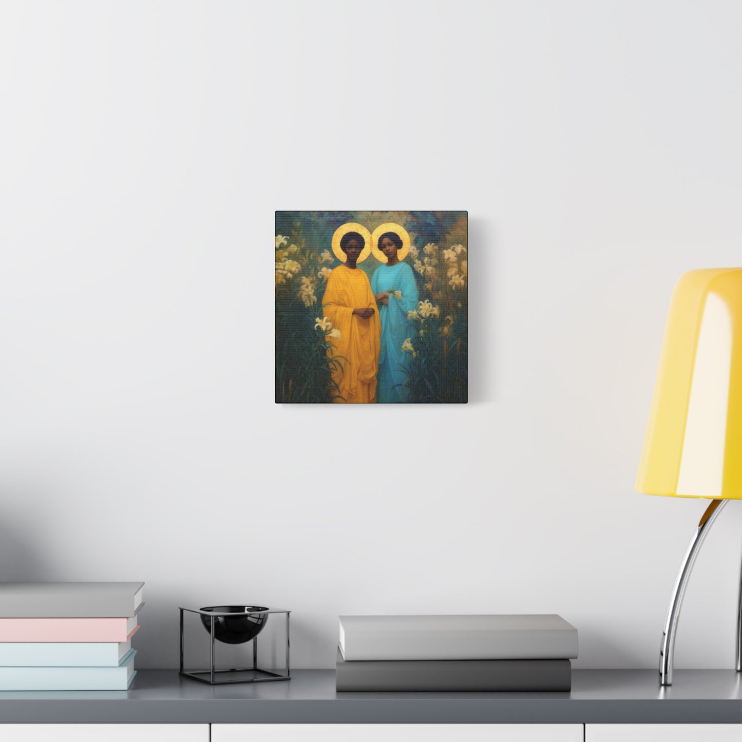 Saint Perpetua and Saint Felicity -  Museum Wrapped Canvas - Sanctified Souls Print - Religious Art for your Home - Catholic Saint Art