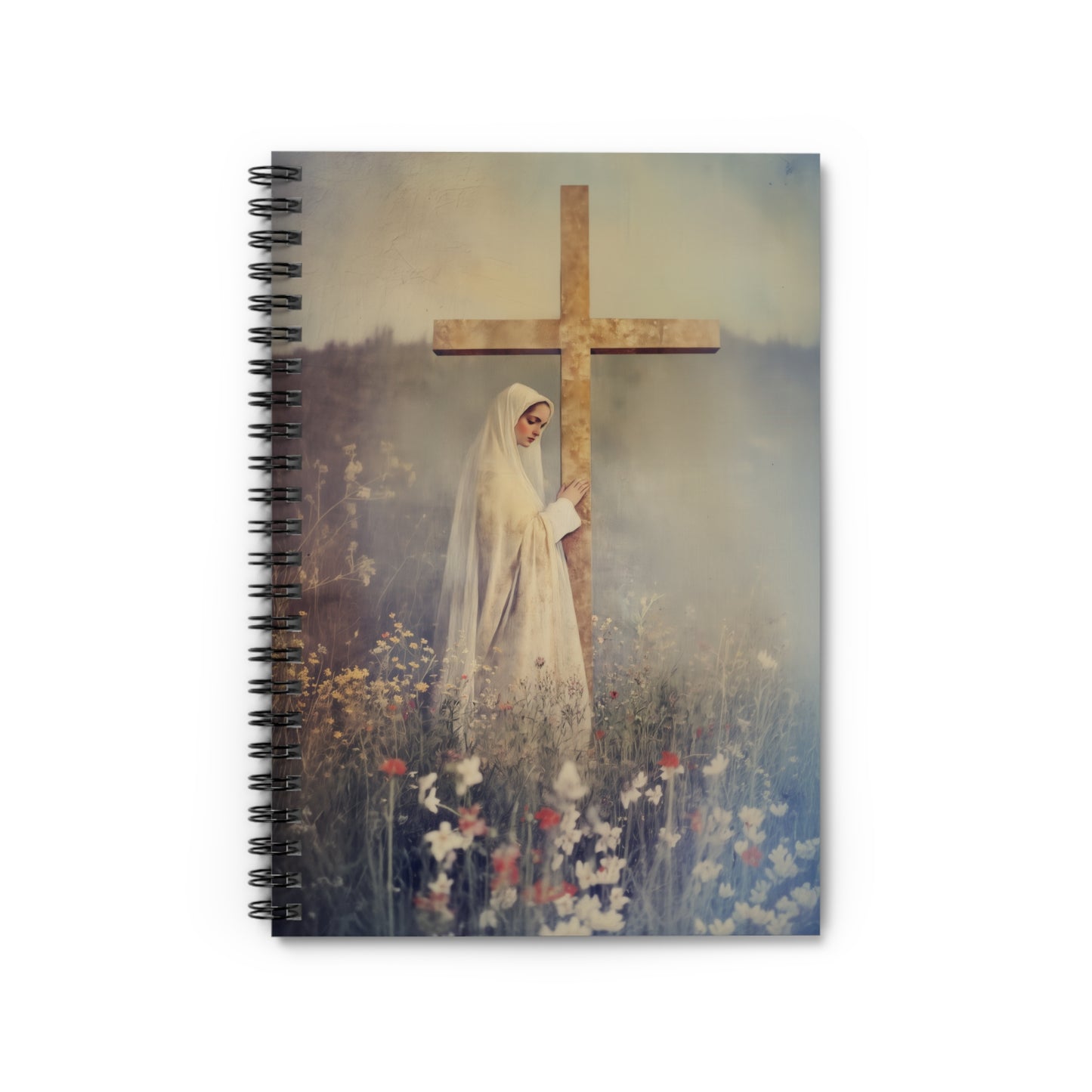 The Feast of the Exaltation of the Holy Cross - Sanctified Souls Art - Religious Based Notebook - Spiral Notebook - Prayer journal