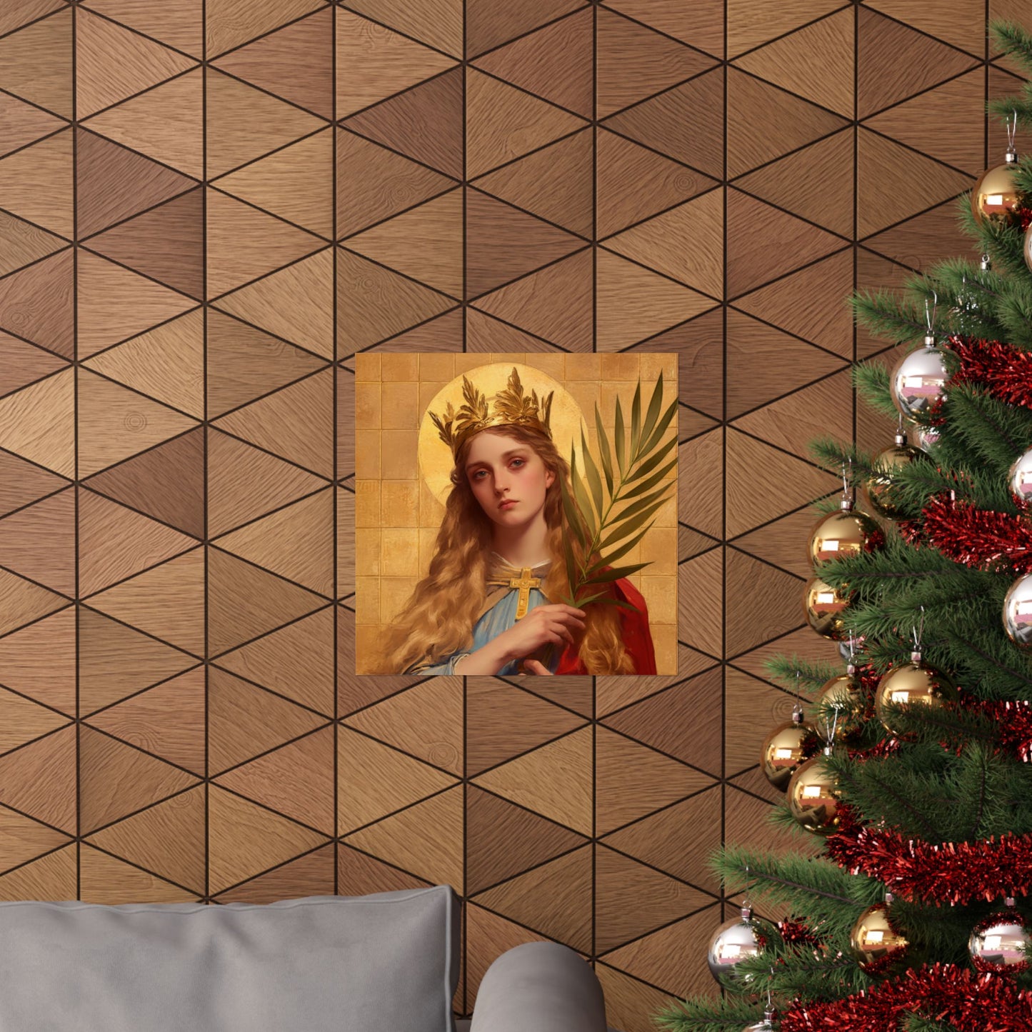 Saint Agrippina - Sanctified Souls Print - Multiple Sizes - Premium Matte Vertical Posters