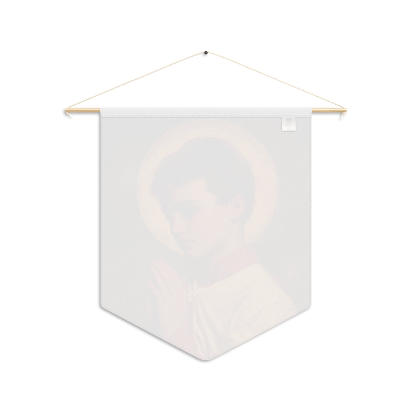 Saint Dominic Savio Pennant / Banner / Wall Hanging - Prayer room art - 18" x 21" - Catholic prayer Religious - Large Print