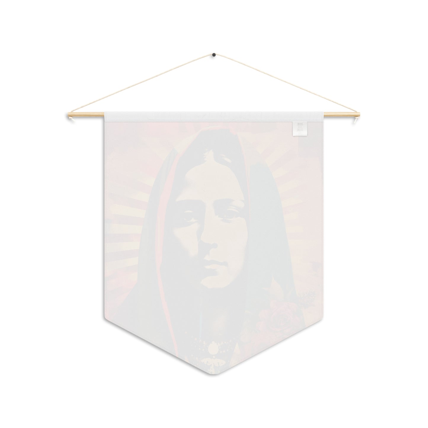 Radiant Guadalupe - Our Lady of Guadalupe Wall Banner / Wall Hanging - Prayer room art - Catholic Home -  18" x 21"